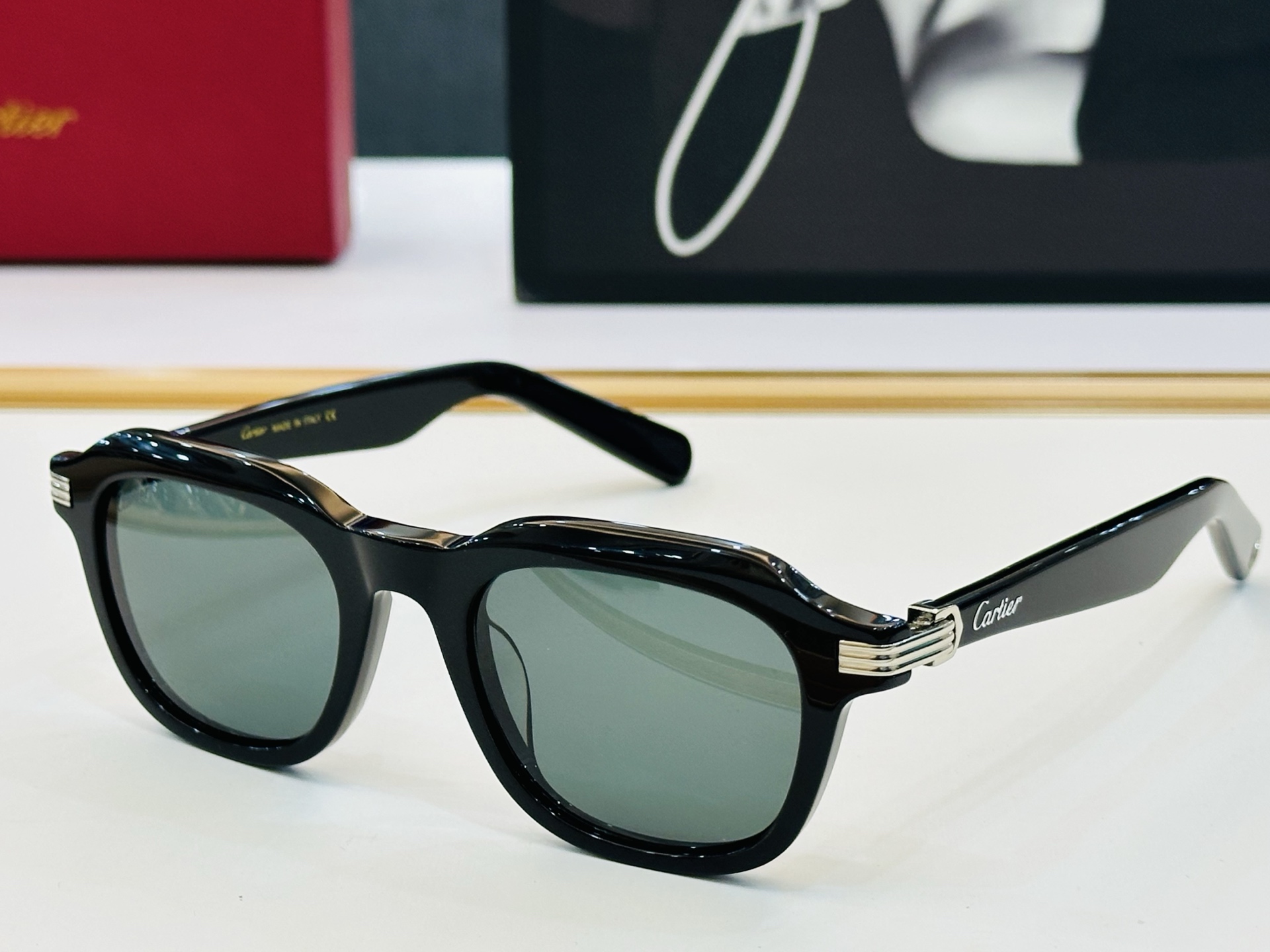 Cartier-卡家 🎁CT0536S Size：48口22-145 不挑脸型 简约大气 时尚休闲👌👃C