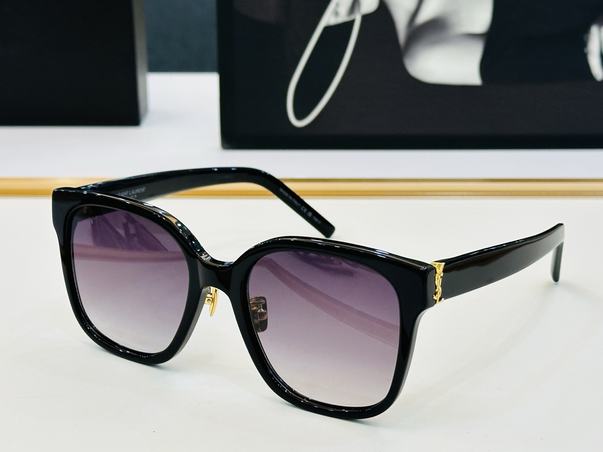 网红爆款 圣罗兰💫SLM105/F 💫Size：55口20-150 板材框设计 各路网红纷纷带起气场满分