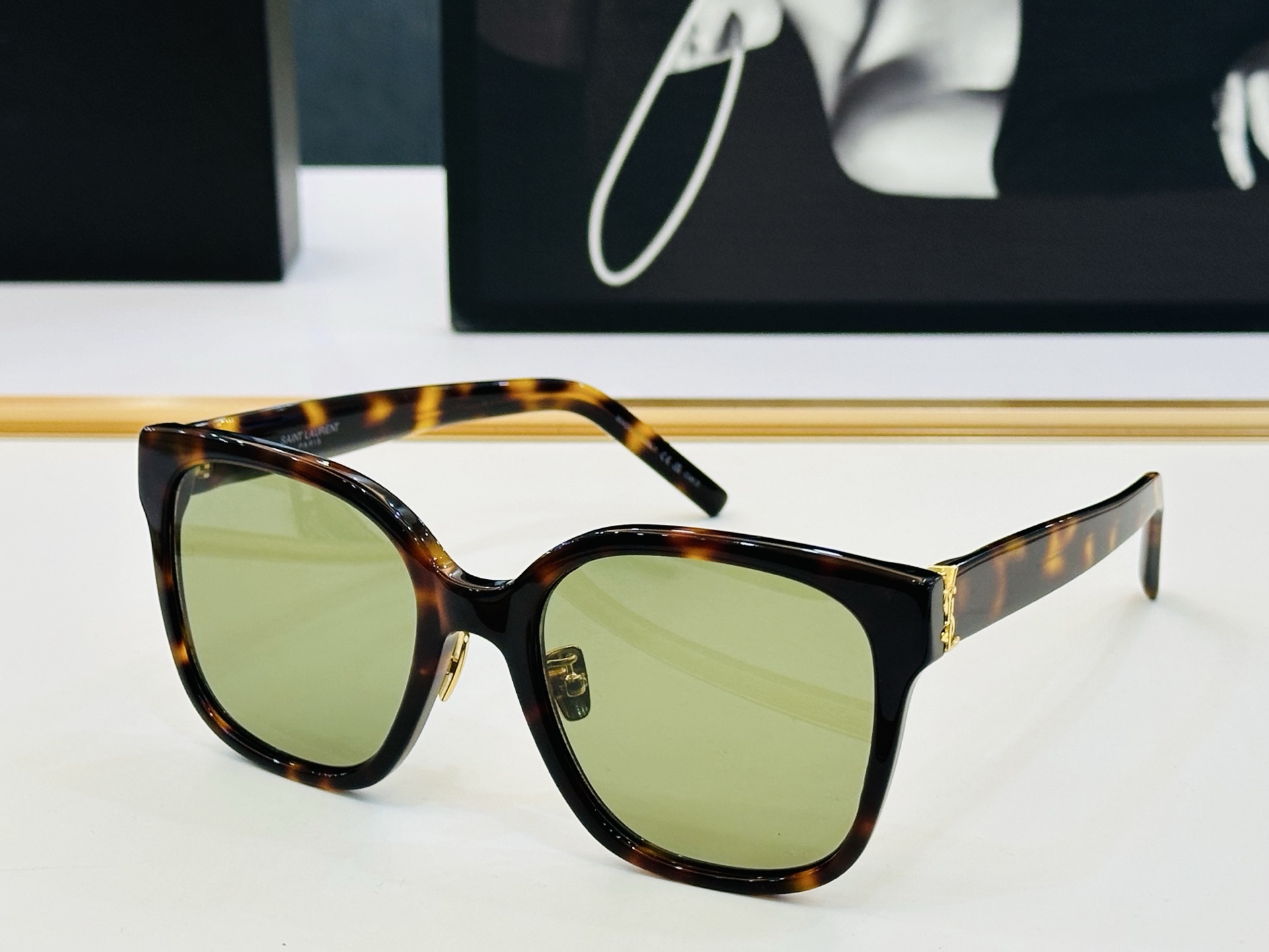 网红爆款 圣罗兰💫SLM105/F 💫Size：55口20-150 板材框设计 各路网红纷纷带起气场满分