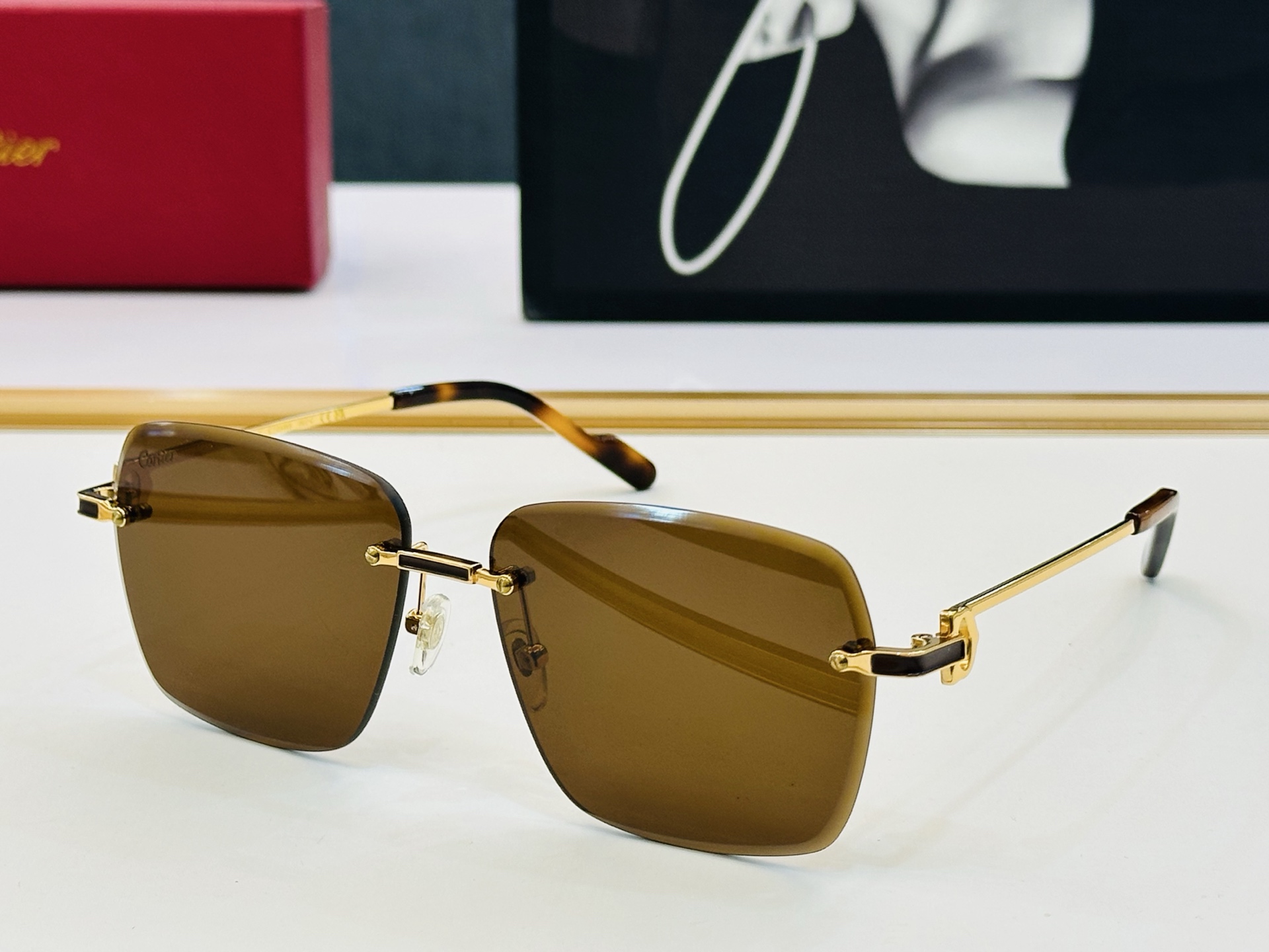 Cartier-卡家 ✨CT0336S Size：60口15-145 不挑脸型 简约大气 时尚休闲 👌👃