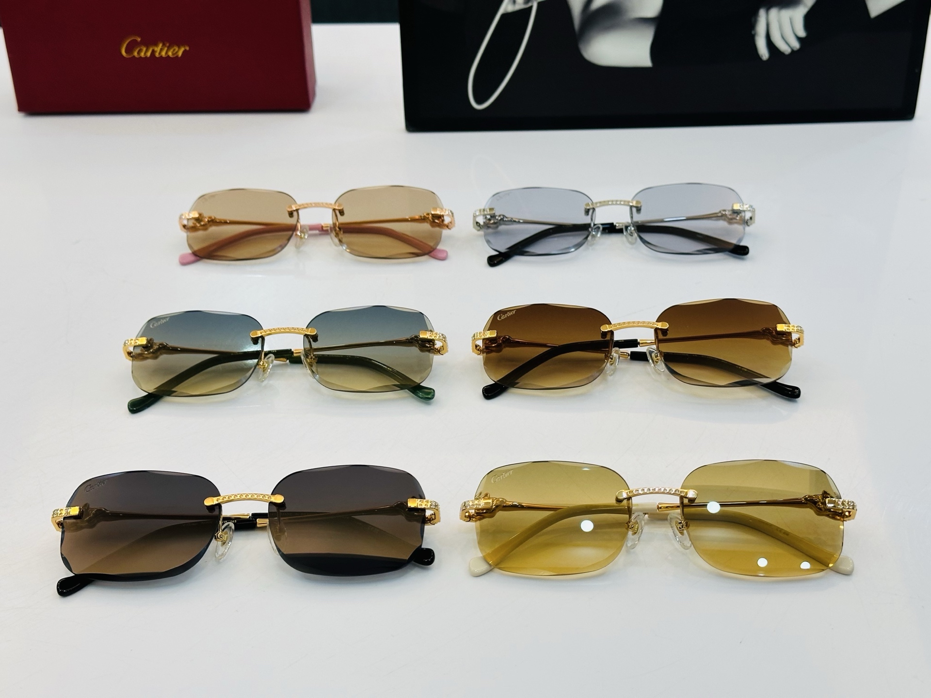 🆕 原版Cartie* 卡家 官网经典款 太阳镜 CT0687S Size：57口17-145 电镀工艺