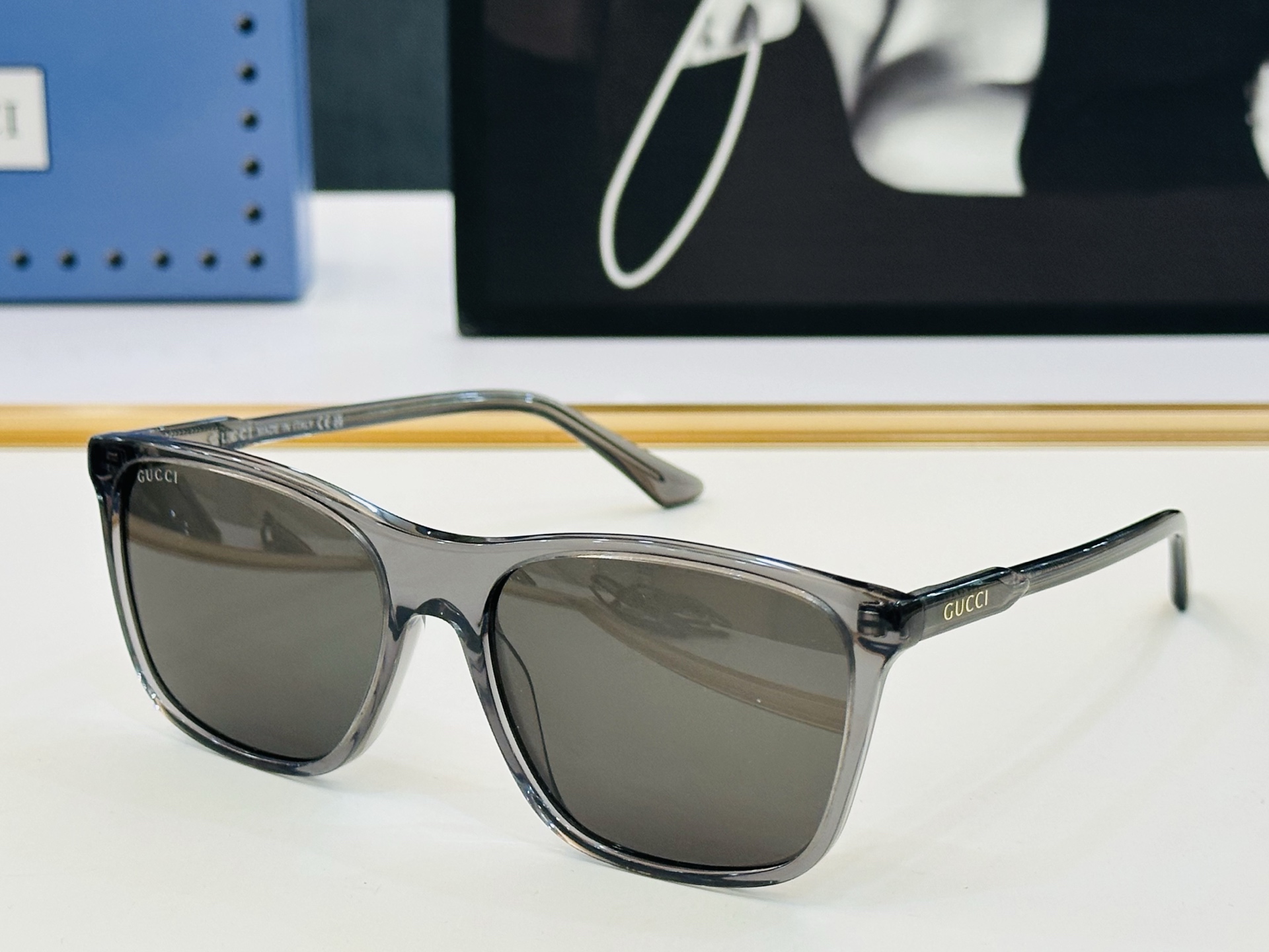 🔺GUCC*🔻 古家GG1819S Size：57口17-145 原版墨镜搭配镜框🔝🔝时尚靓丽 L个性十