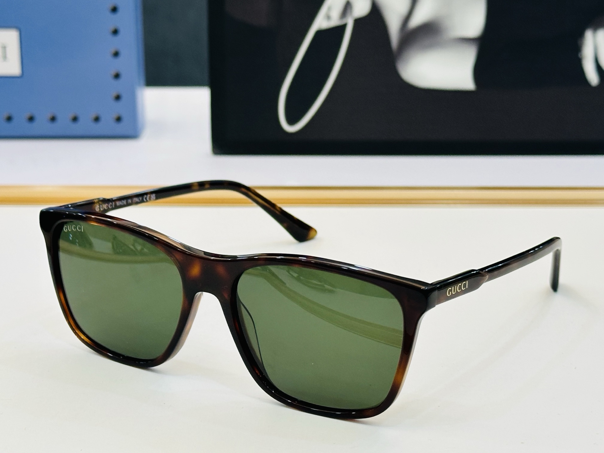 🔺GUCC*🔻 古家GG1819S Size：57口17-145 原版墨镜搭配镜框🔝🔝时尚靓丽 L个性十