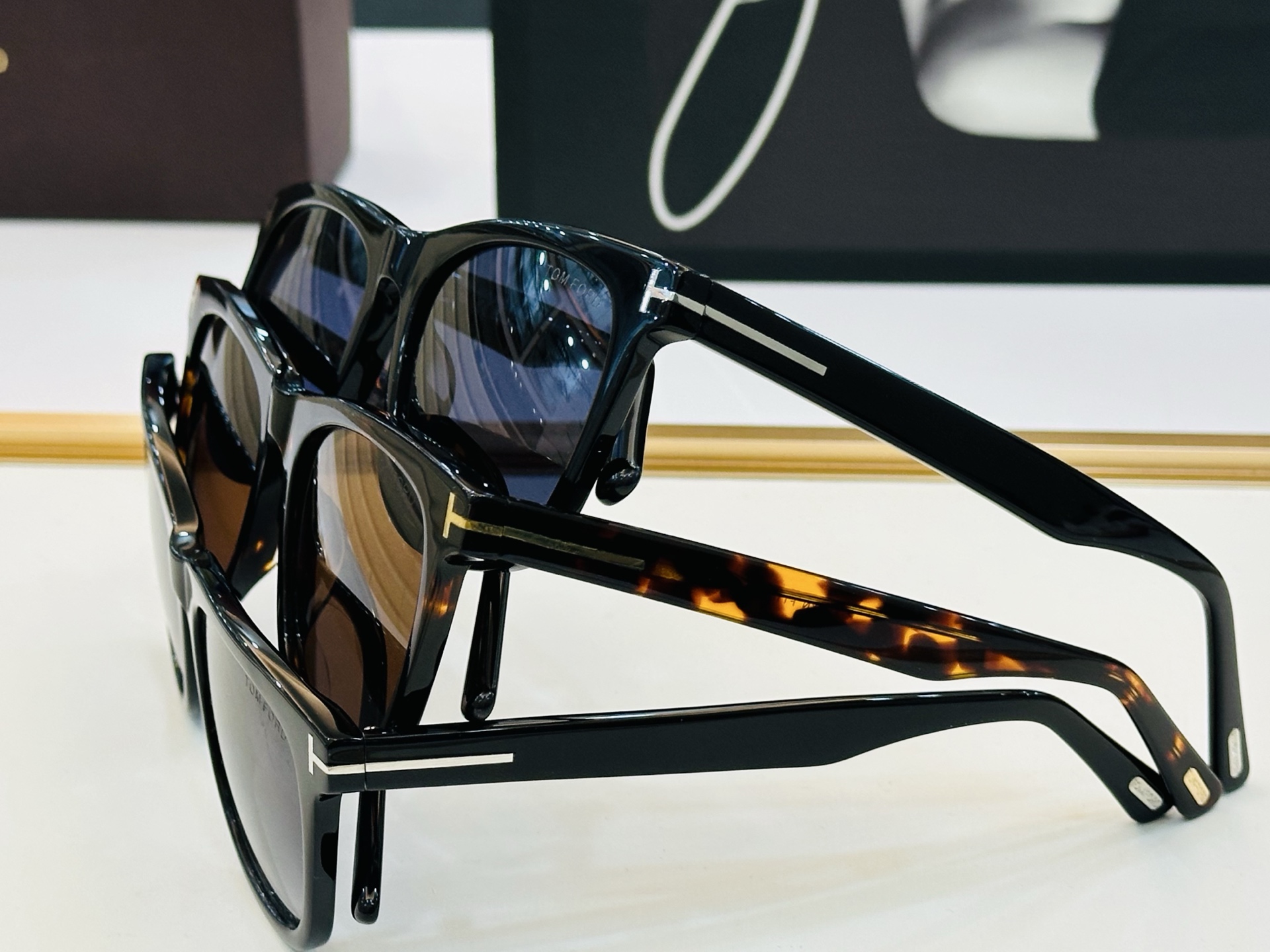 🎉TOM FOR*🎉汤姆家 Model: FT1099 Size：52口19-145 时尚框 板材太阳镜