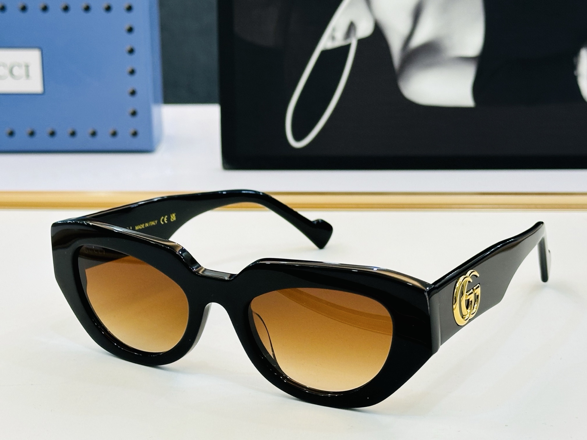 GUCC* 古家 GG1421S 🐝🐝系列 Size：51口20-145 🍁🍁 C超绝品质太阳镜 。