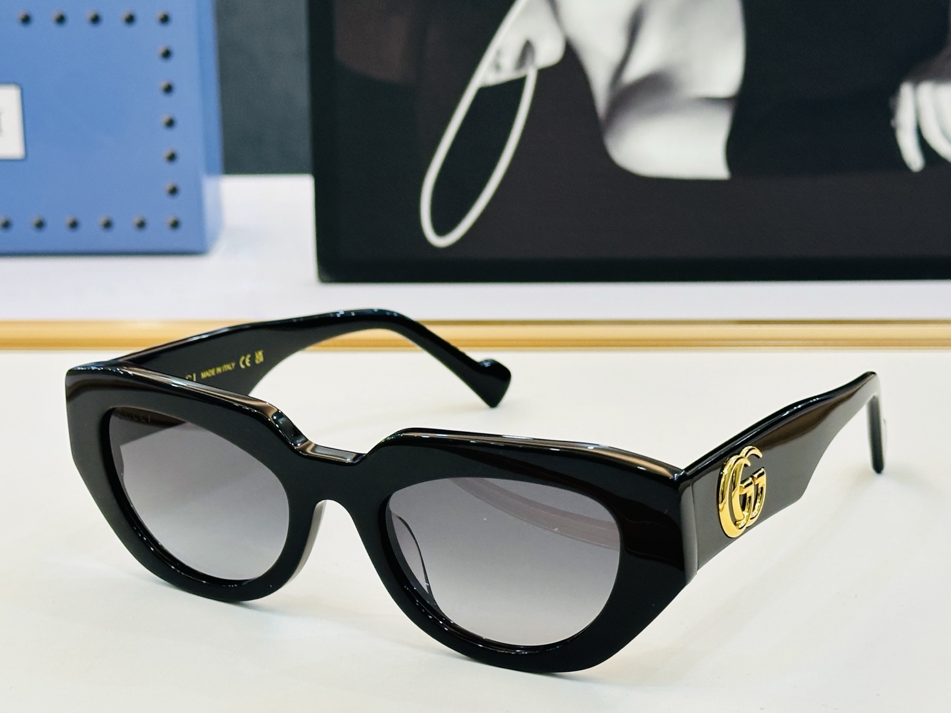 GUCC* 古家 GG1421S 🐝🐝系列 Size：51口20-145 🍁🍁 C超绝品质太阳镜 。