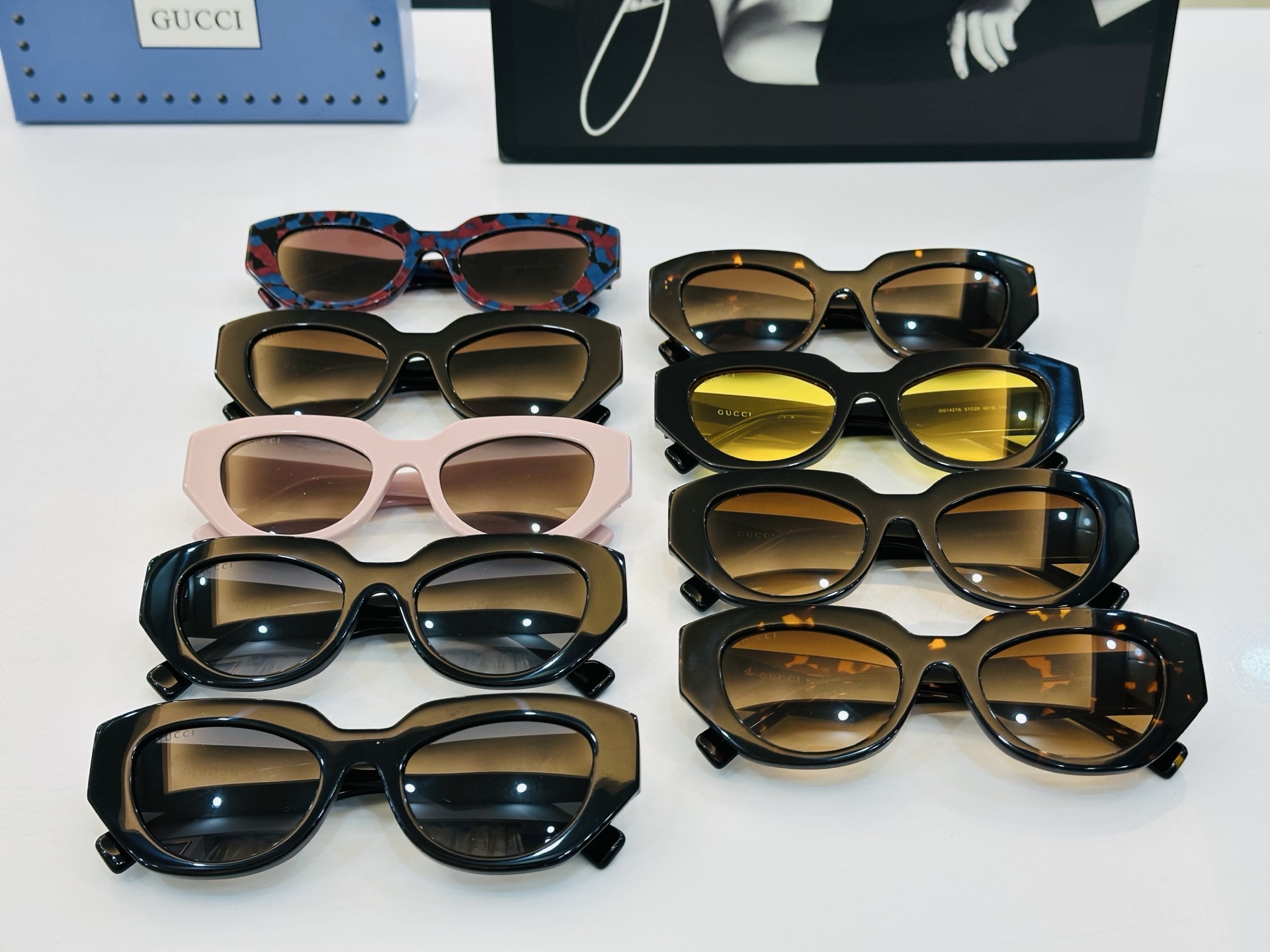 GUCC* 古家 GG1421S 🐝🐝系列 Size：51口20-145 🍁🍁 C超绝品质太阳镜 。