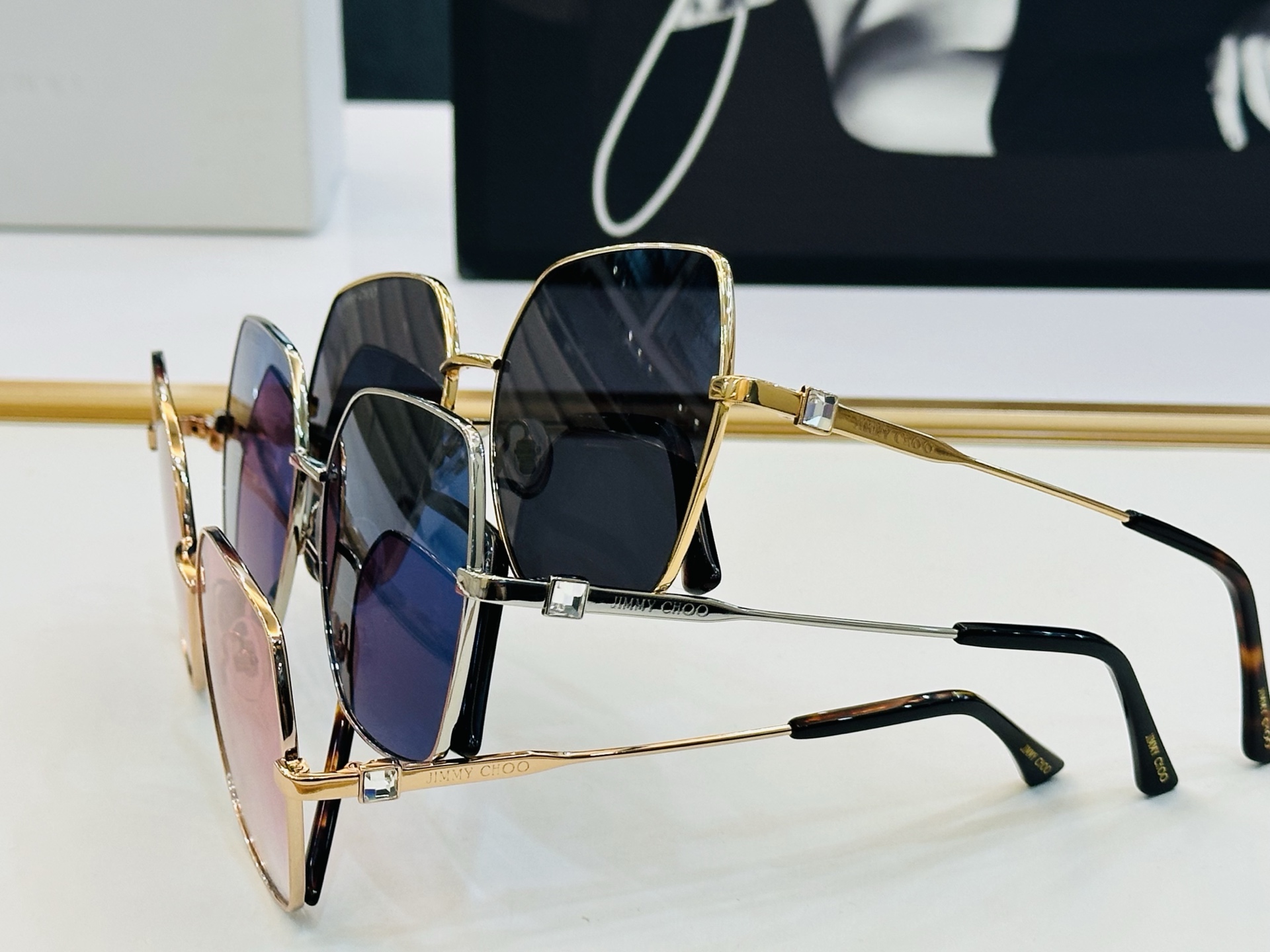 JIMMY CHO* 吉米家 JCREYES/S Size：59口17-145 新款 坚持一如既往最高品