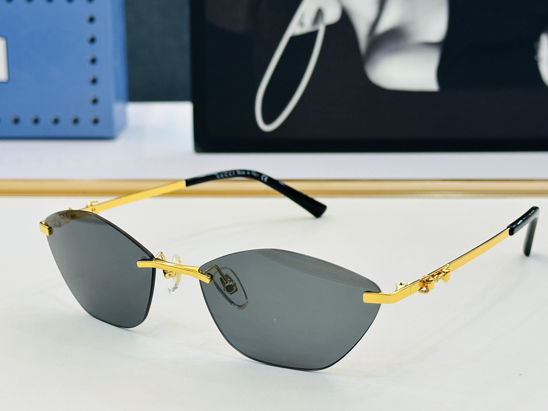 🔺GUCC*🔻 古家GG2053S Size：59口17-140 原版墨镜搭配镜框🔝🔝时尚靓丽 F个性十