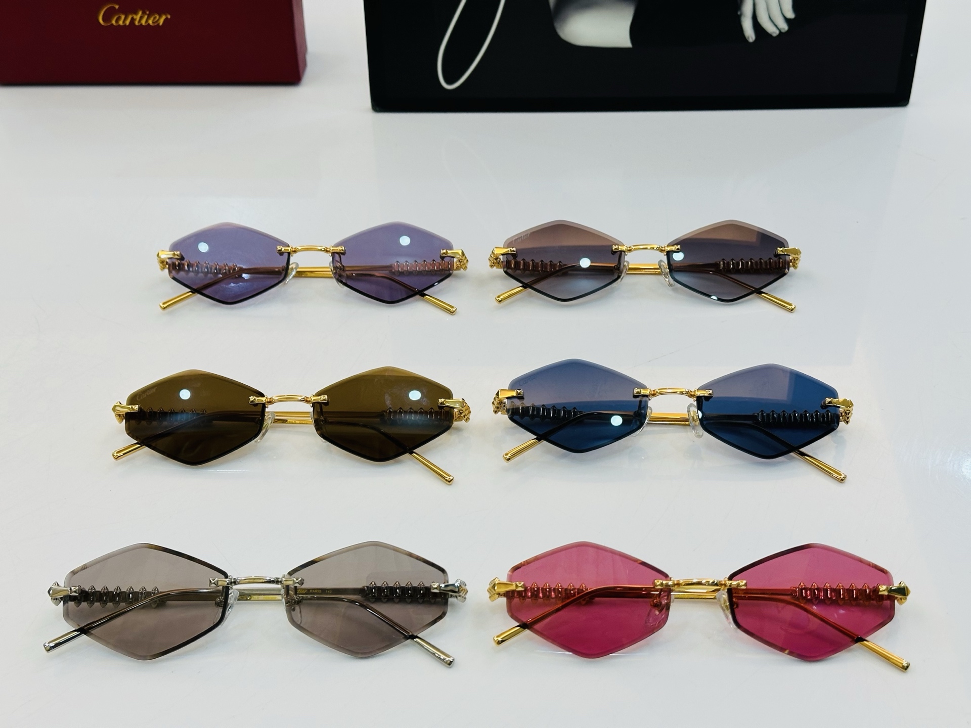 🆕 原版Cartie* 卡家 太阳镜 CT01595 Size：58口口19-142电镀工艺精湛大牌品 