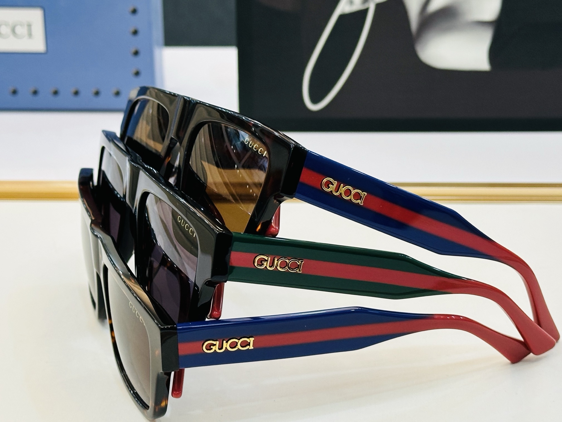 爆款 到货GUCC* 古家 GG1868S Size：53口19-145 经典板材框 [悠闲]🎈C超经典