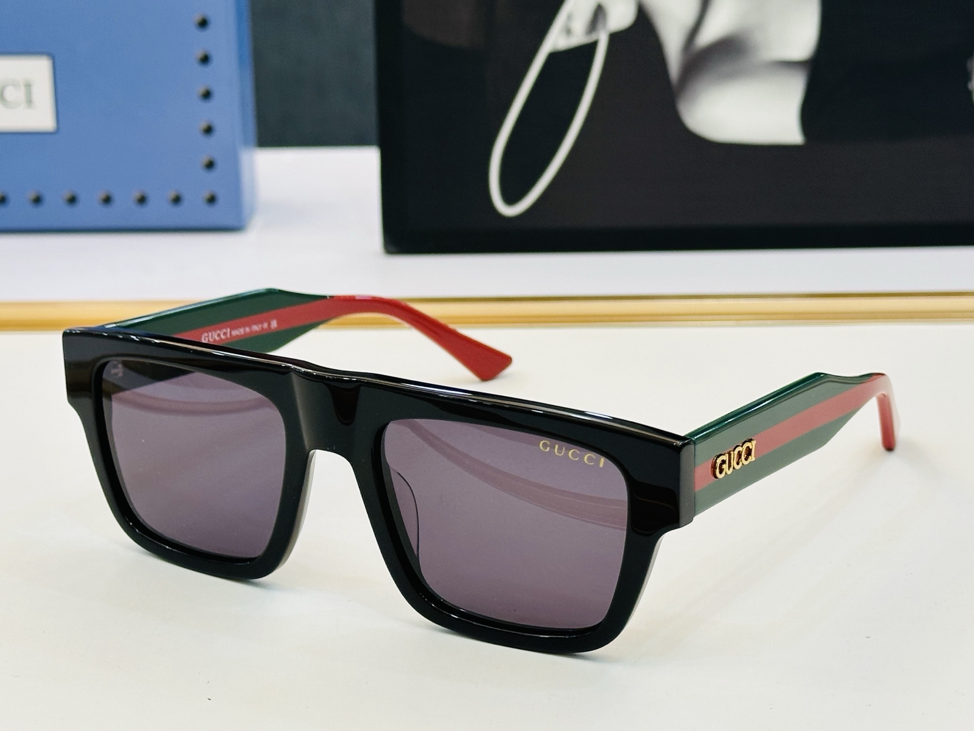 爆款 到货GUCC* 古家 GG1868S Size：53口19-145 经典板材框 [悠闲]🎈C超经典