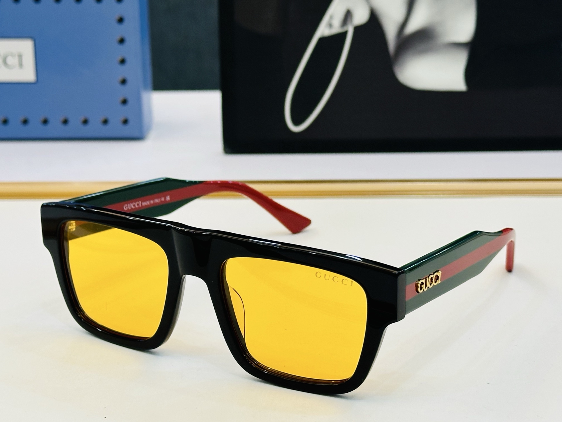 爆款 到货GUCC* 古家 GG1868S Size：53口19-145 经典板材框 [悠闲]🎈C超经典