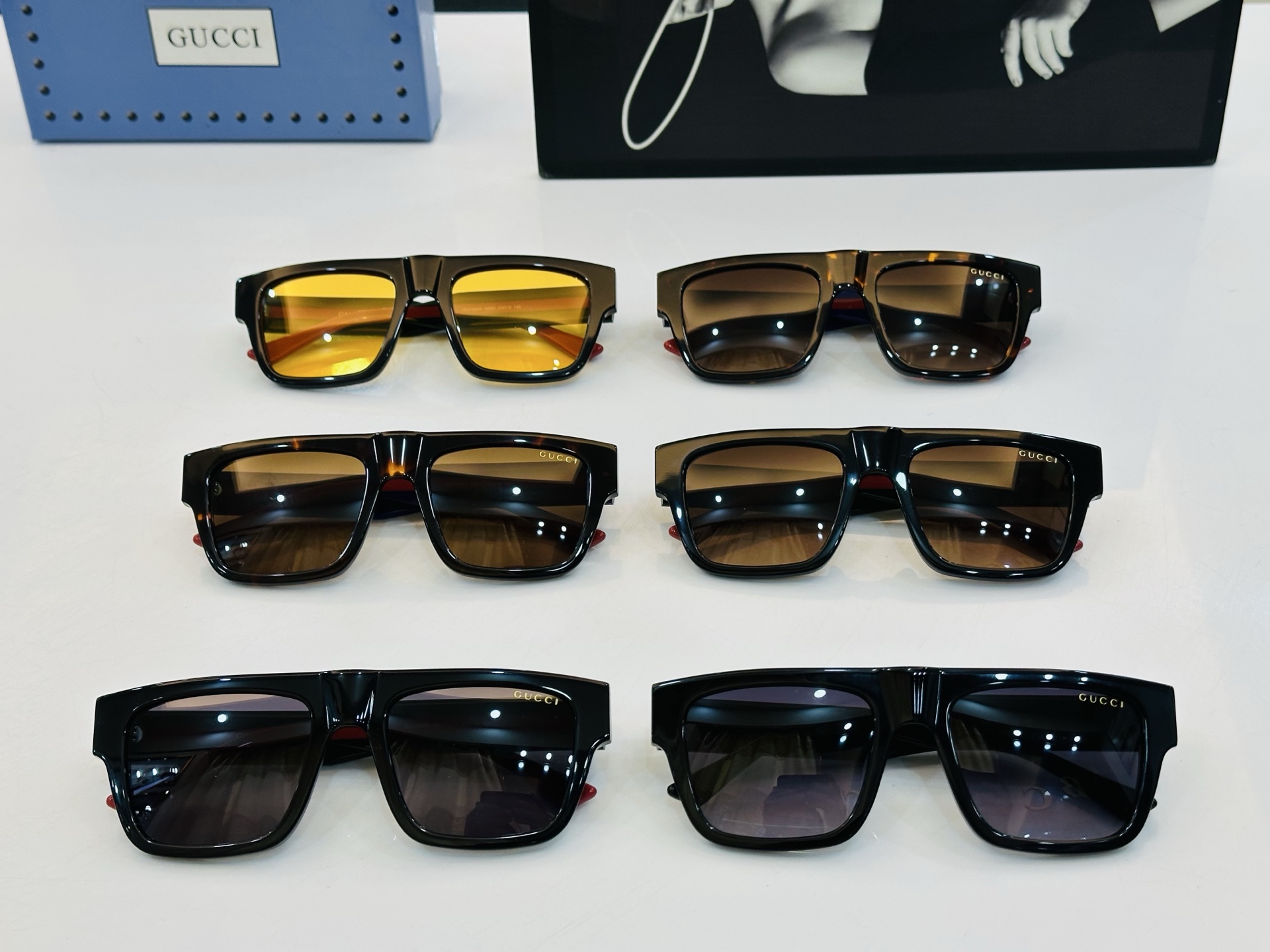 爆款 到货GUCC* 古家 GG1868S Size：53口19-145 经典板材框 [悠闲]🎈C超经典