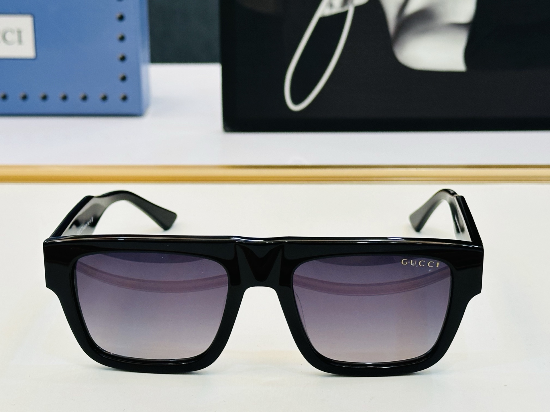 爆款 到货GUCC* 古家 GG1868S Size：53口19-145 经典板材框 [悠闲]🎈C超经典