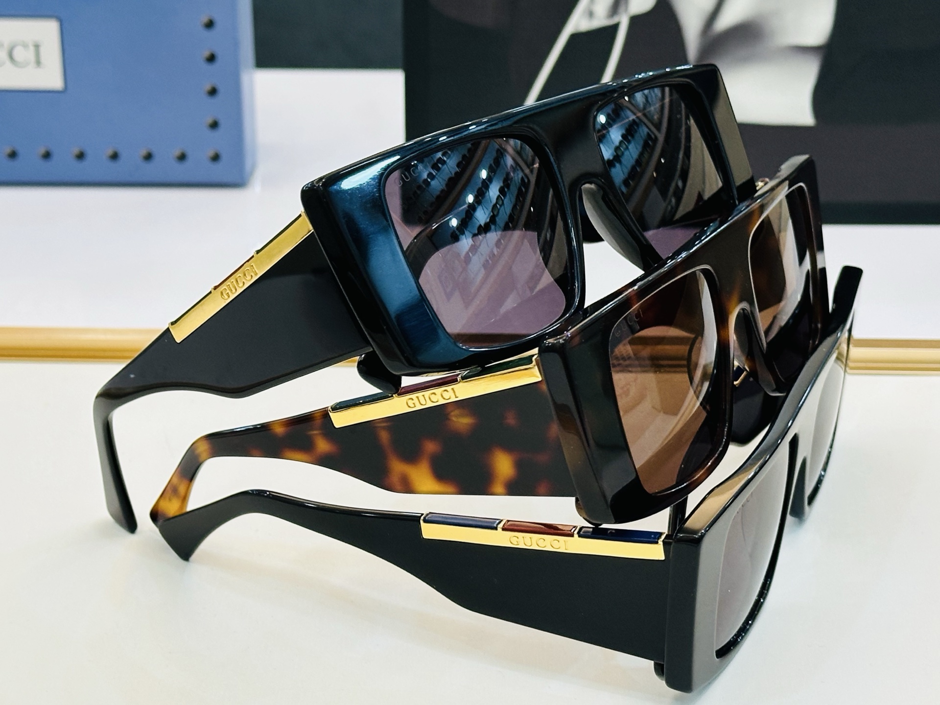 爆款 到货GUCC* 古家 GG1888S Size：50口18-140 经典板材框 [悠闲]🎈C超经典