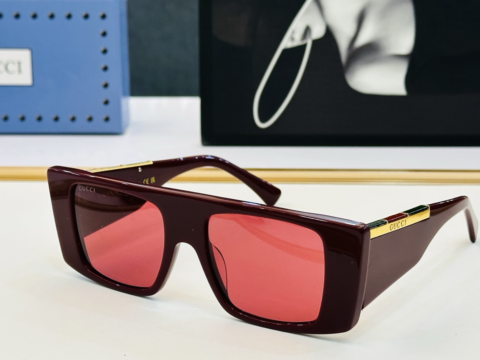 爆款 到货GUCC* 古家 GG1888S Size：50口18-140 经典板材框 [悠闲]🎈C超经典