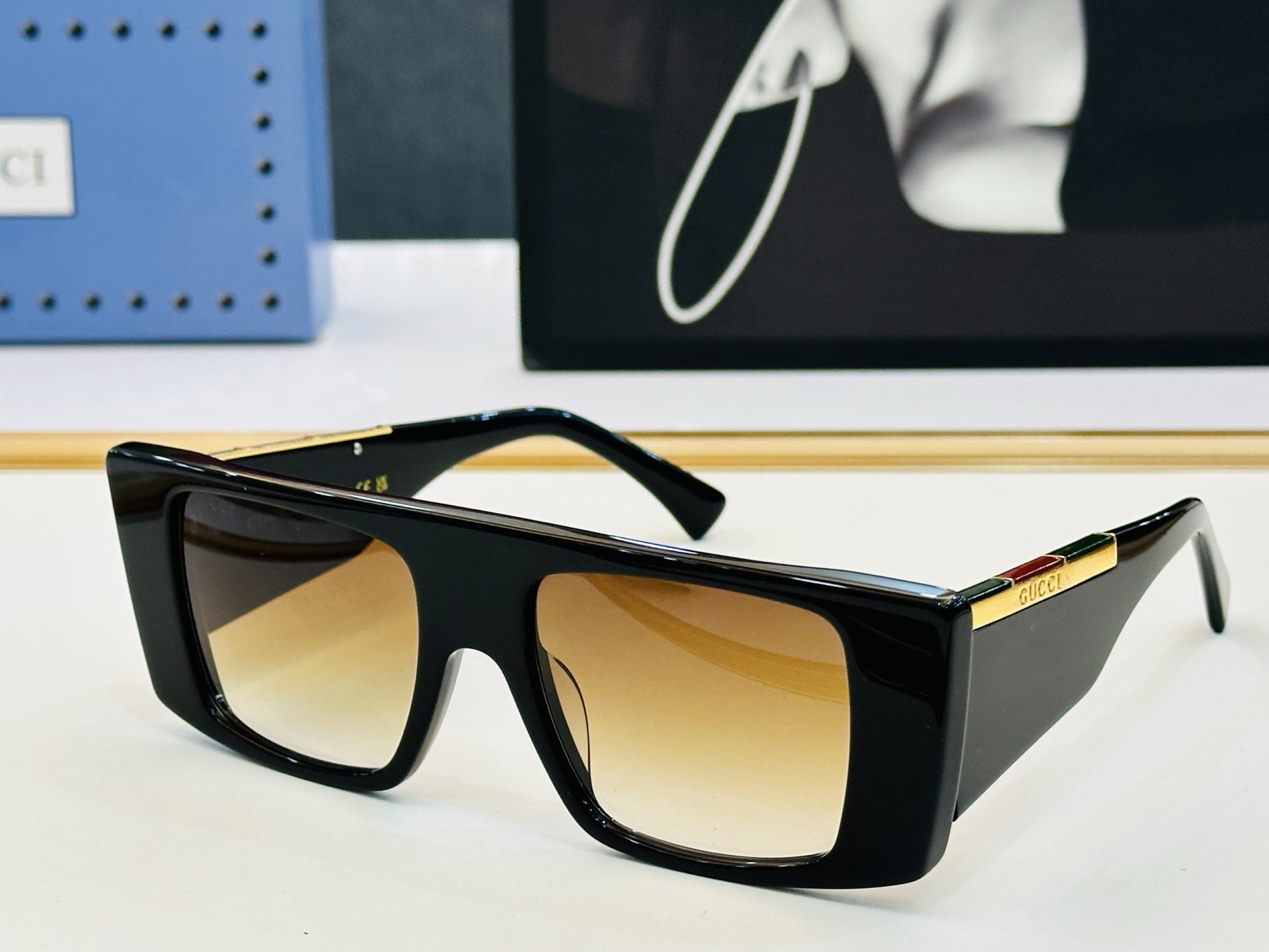 爆款 到货GUCC* 古家 GG1888S Size：50口18-140 经典板材框 [悠闲]🎈C超经典