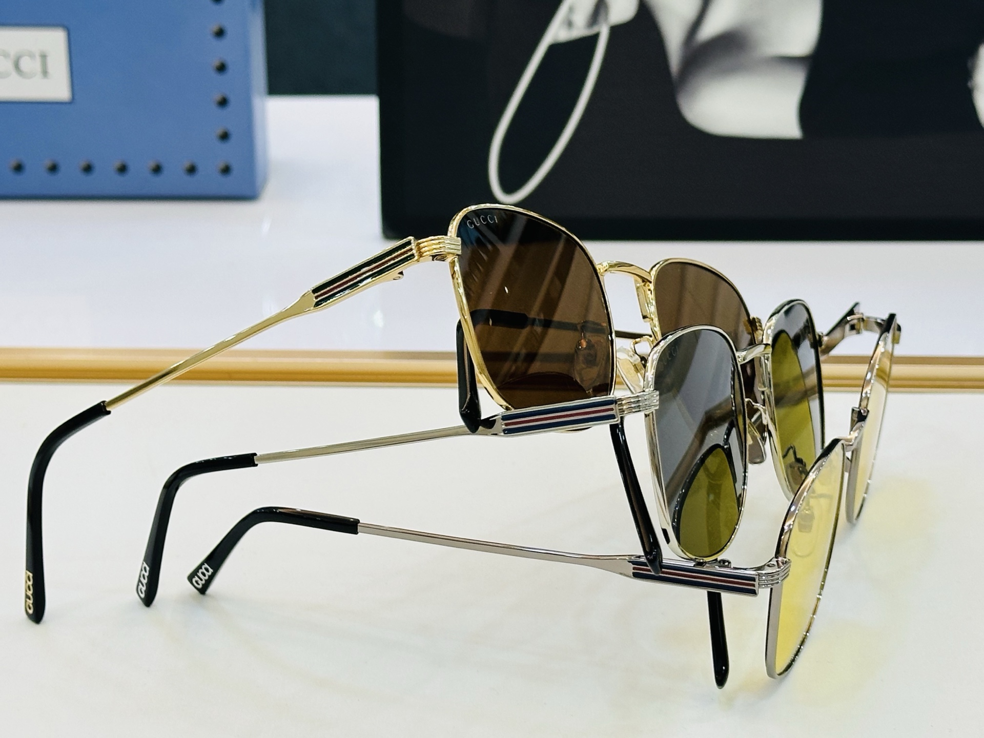 GUCC* 古家 GG1876S 🐝🐝系列 Size：53口20-145 🍁🍁 L超绝品质太阳镜 。