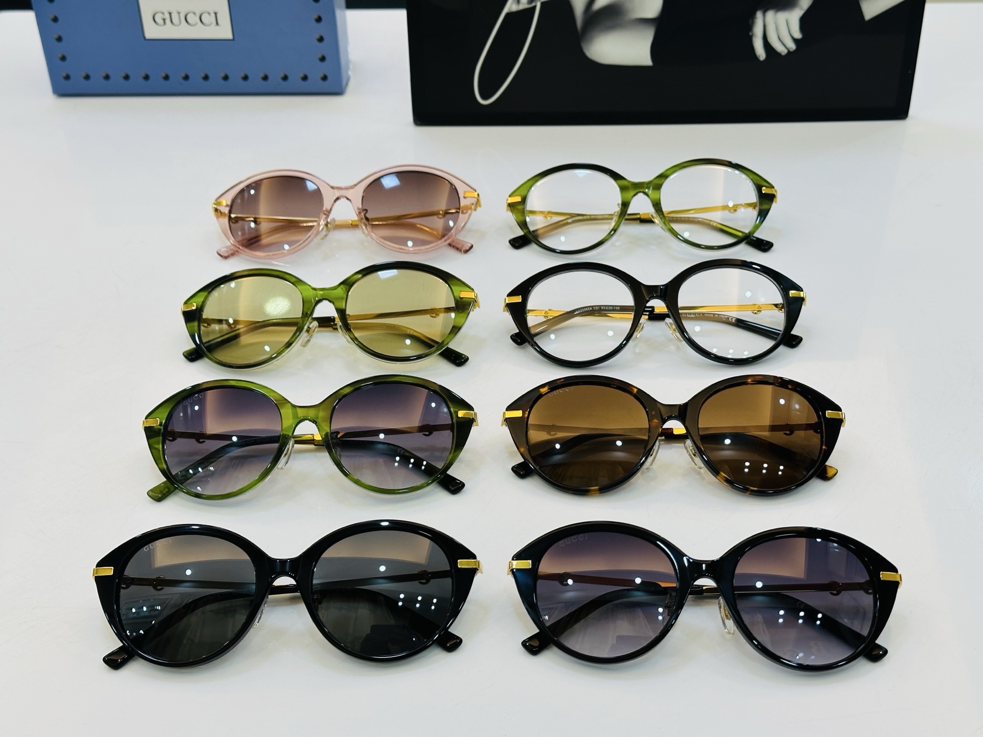 GUCC* 古家 GG2056SA 🐝🐝系列 Size：53口20-140 🍁🍁 F超绝品质太阳镜 。