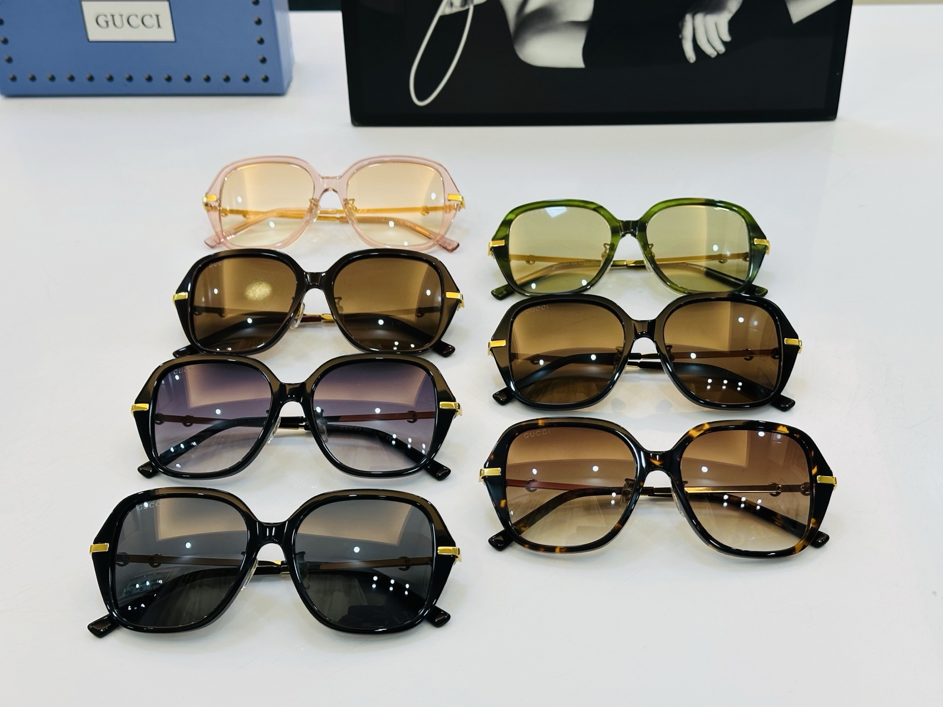 GUCC* 古家 GG2055SA 🐝🐝系列 Size：54口17-140 🍁🍁 F超绝品质太阳镜 。