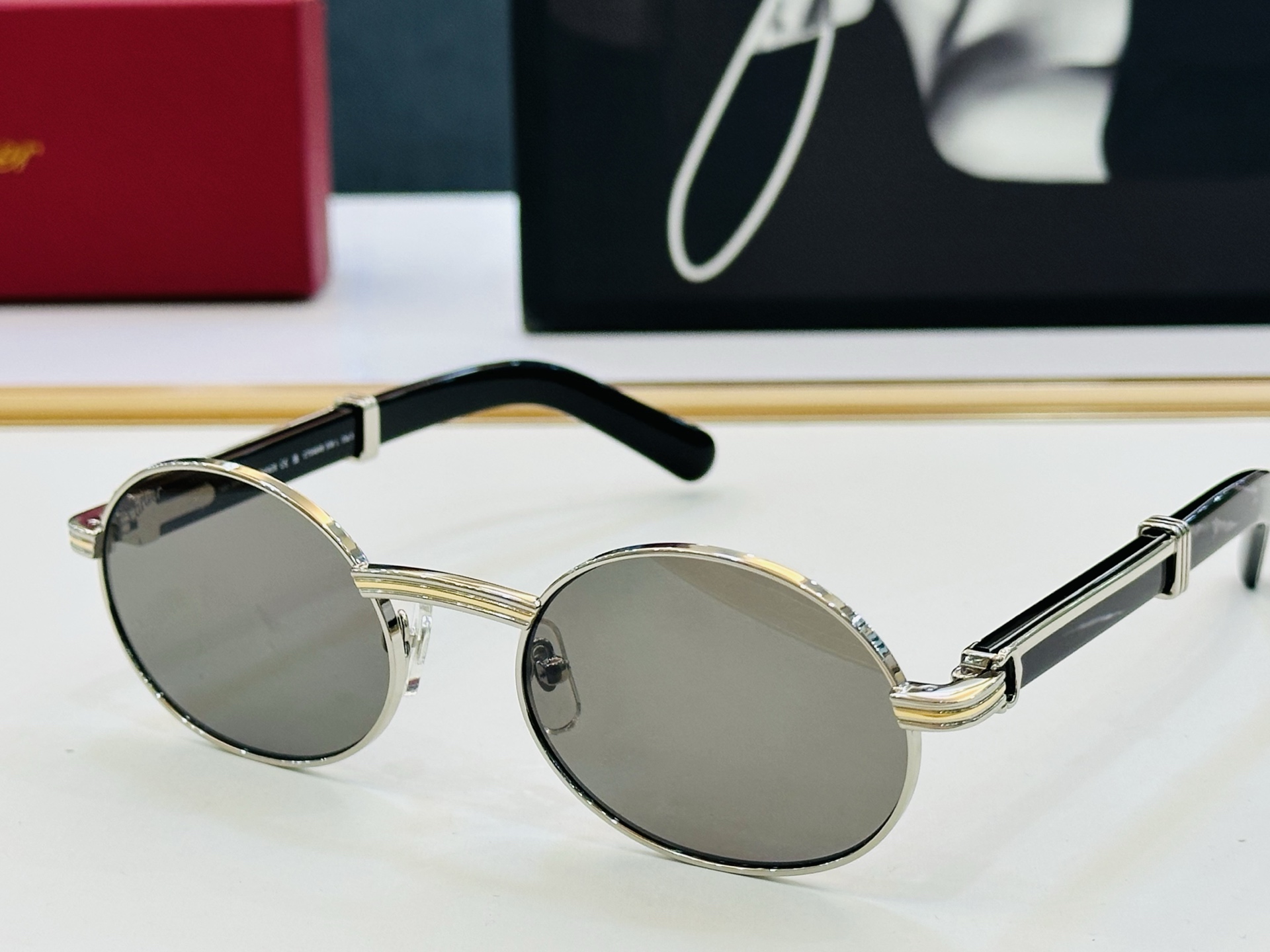 Cartie* 卡家 CT0464S 太阳镜 Size：55口22-145 工艺精湛气质十足！CC男女同