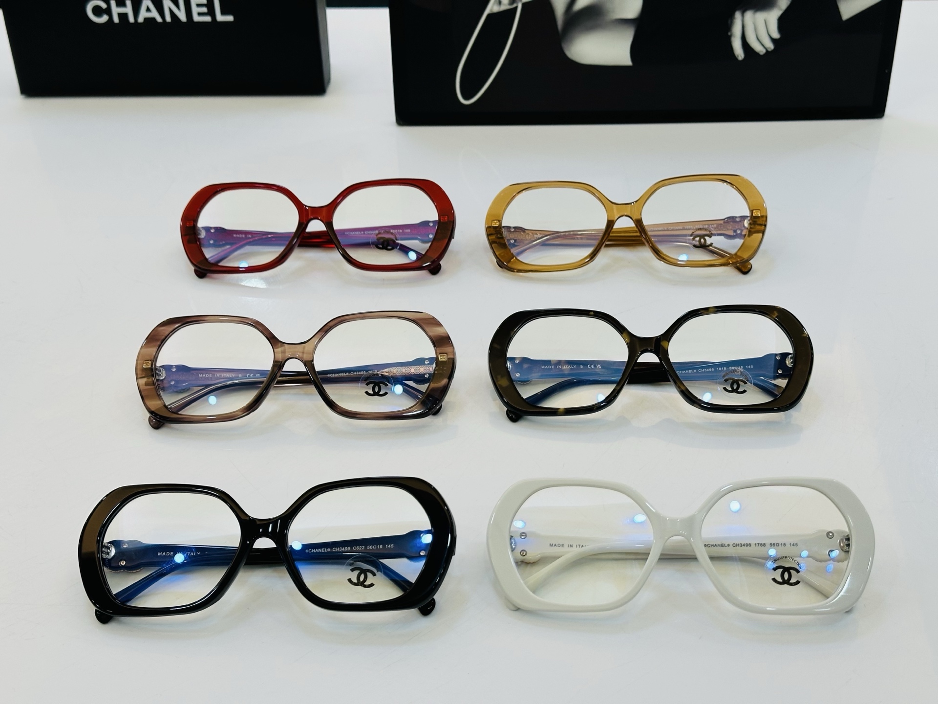 【CHANE*/香家】MODEL: CH3496 Size：56口18-145 💅🏻☝👓完美品质 一💋独