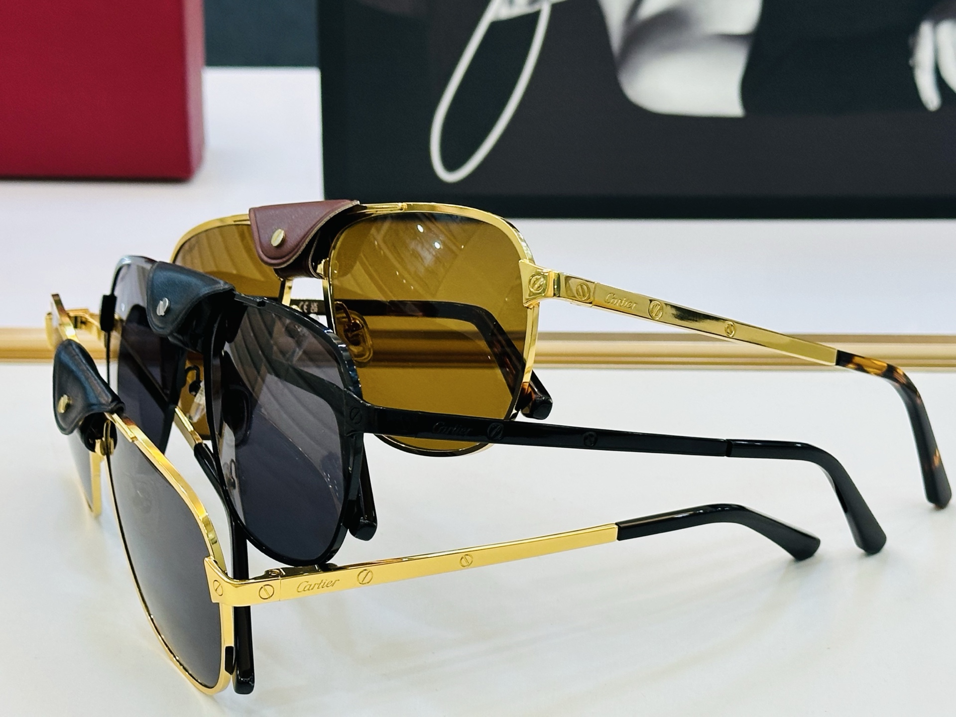 Cartie* 卡家 官网经典款 CT0165S Size：58口16-145 电镀工艺精湛大牌品质 配