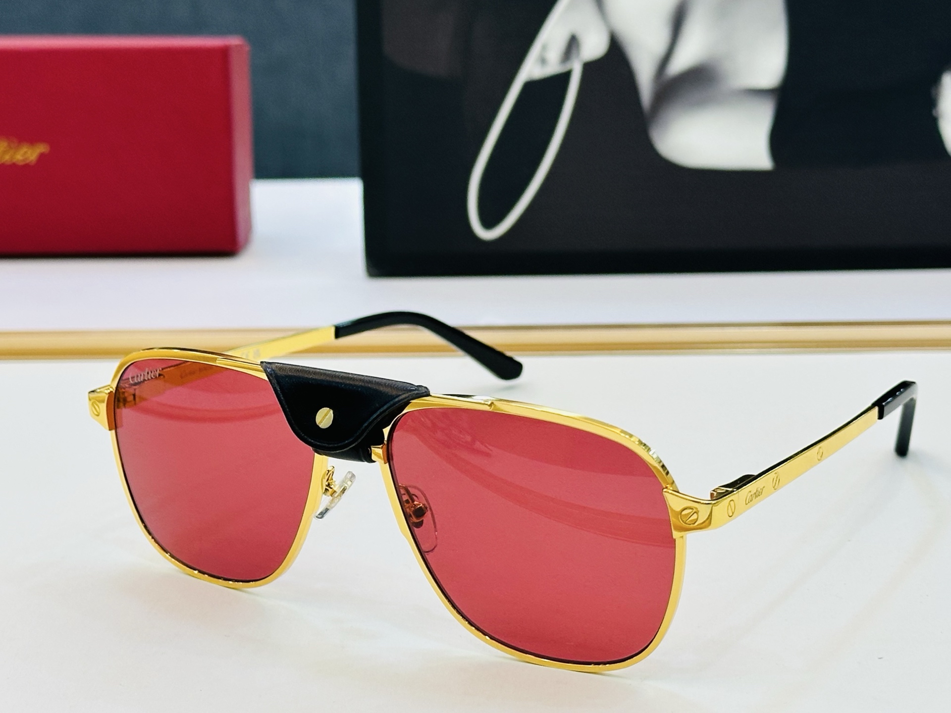 Cartie* 卡家 官网经典款 CT0165S Size：58口16-145 电镀工艺精湛大牌品质 配