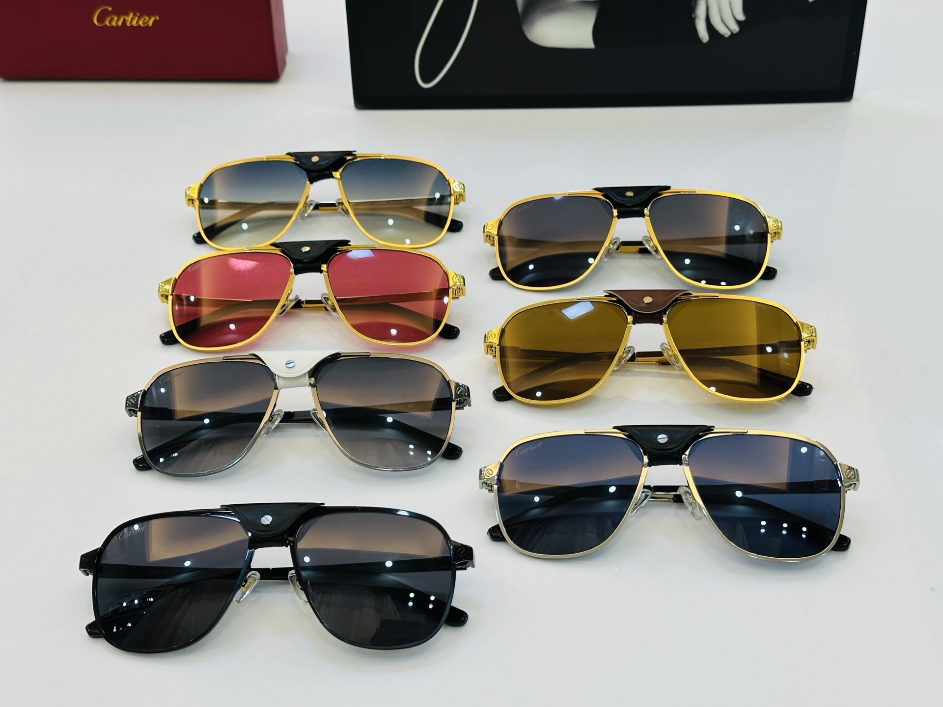 Cartie* 卡家 官网经典款 CT0165S Size：58口16-145 电镀工艺精湛大牌品质 配