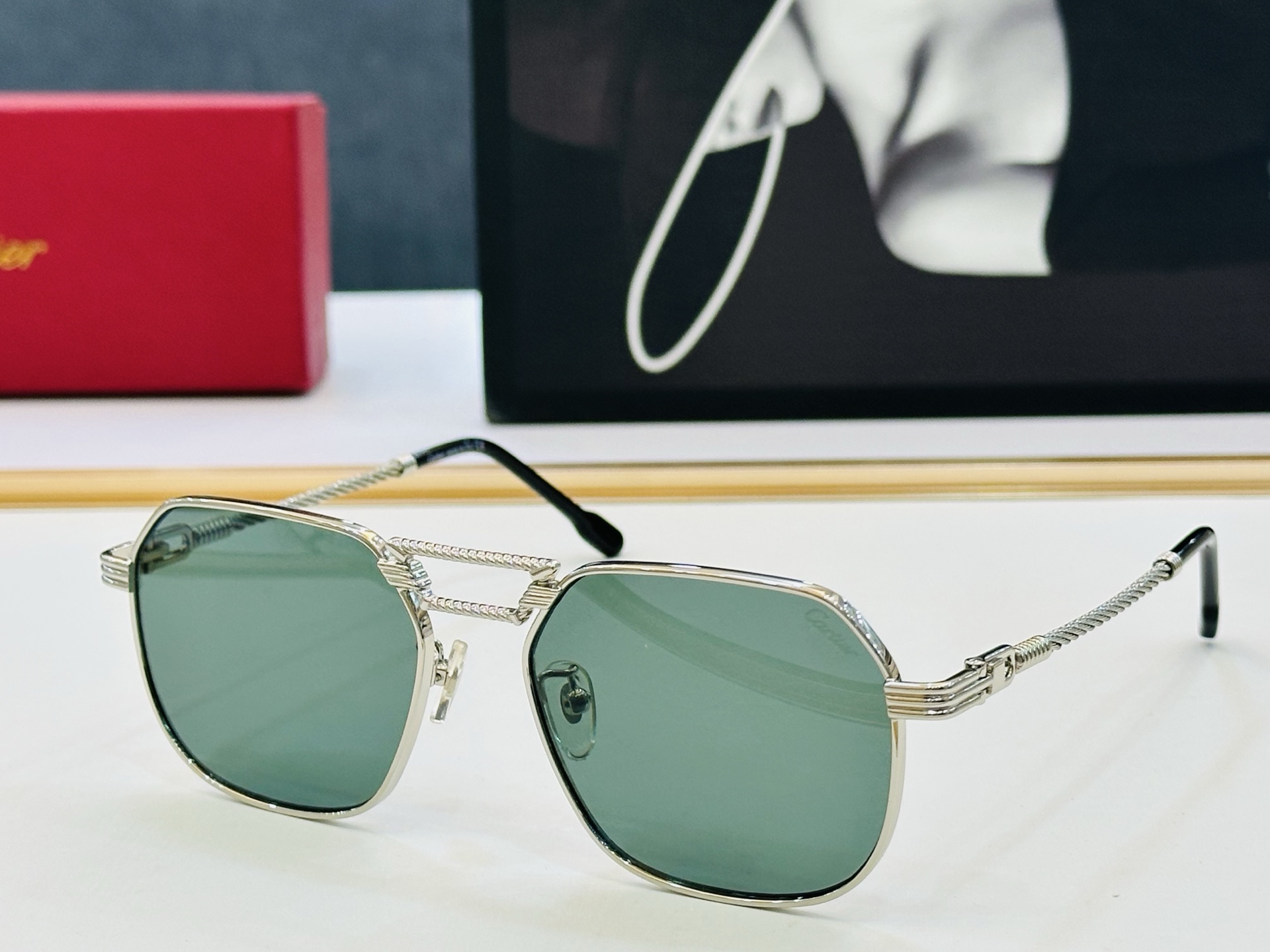 🆕 原版Cartie* 卡家 官网经典款 太阳镜 CT0368/S Size：58口19-140 电镀工