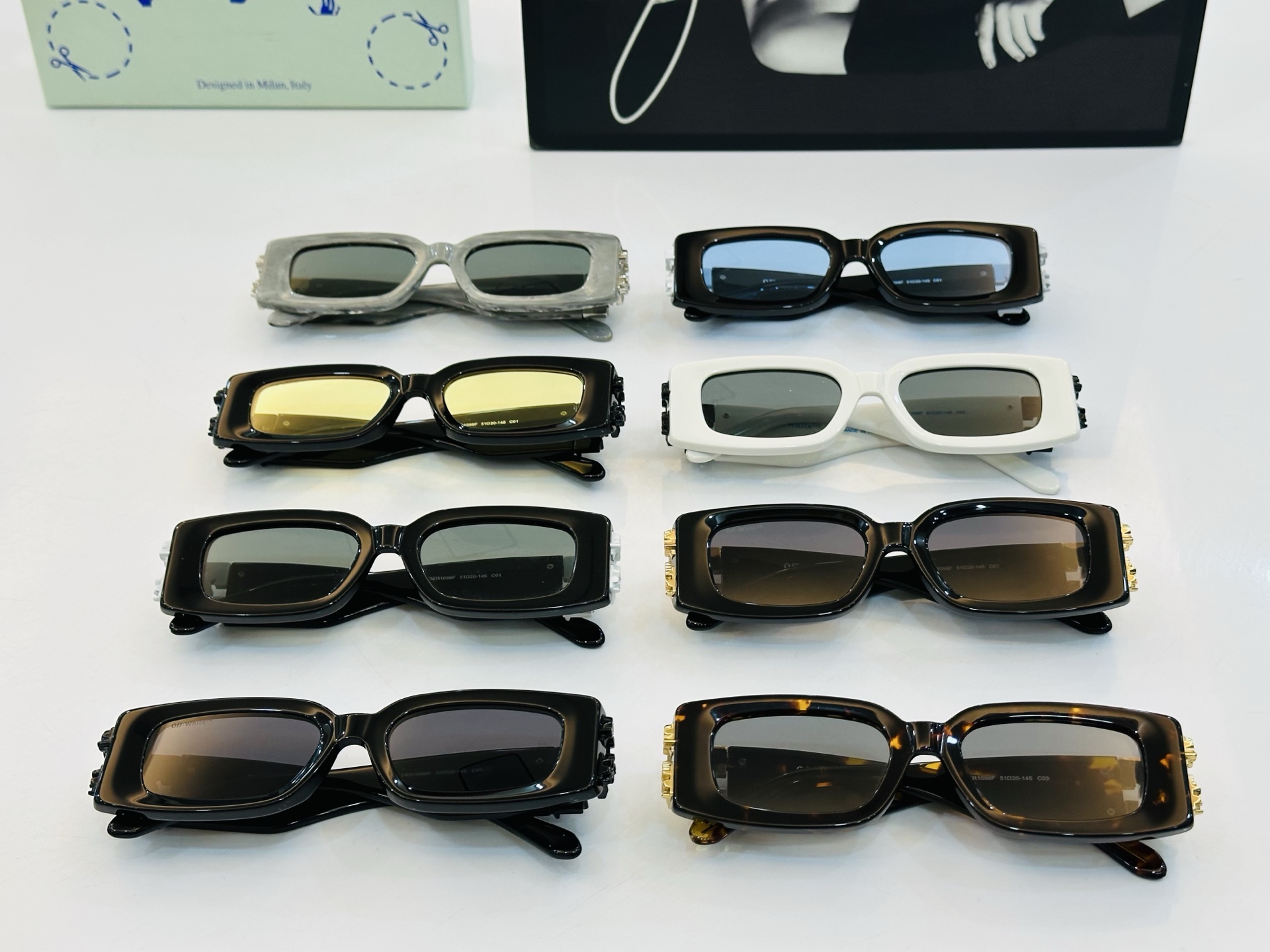 官网款 OFF WHITE MODEL:OER1098F SIZE: 51口20-145 S时尚太阳镜