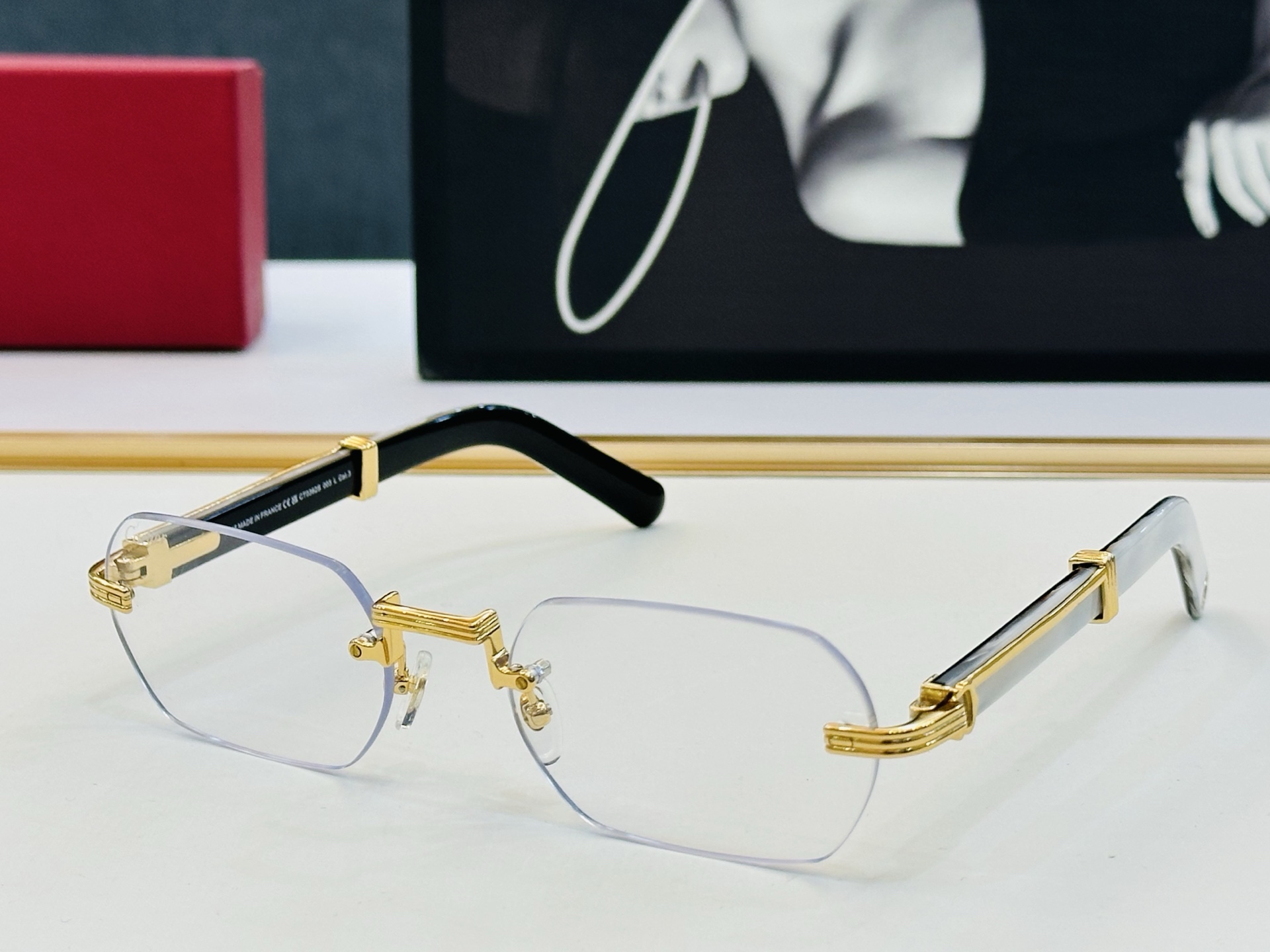 新款 Cartier 卡家 MODEL: CT0362S Size：54口21-145 高品质 品牌标志