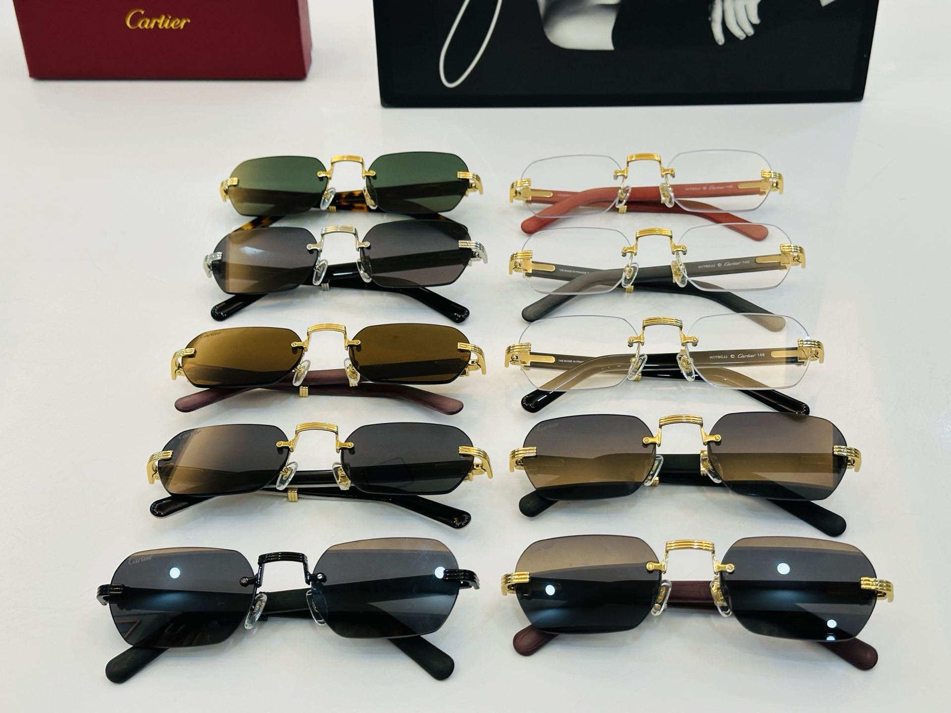 新款 Cartier 卡家 MODEL: CT0362S Size：54口21-145 高品质 品牌标志