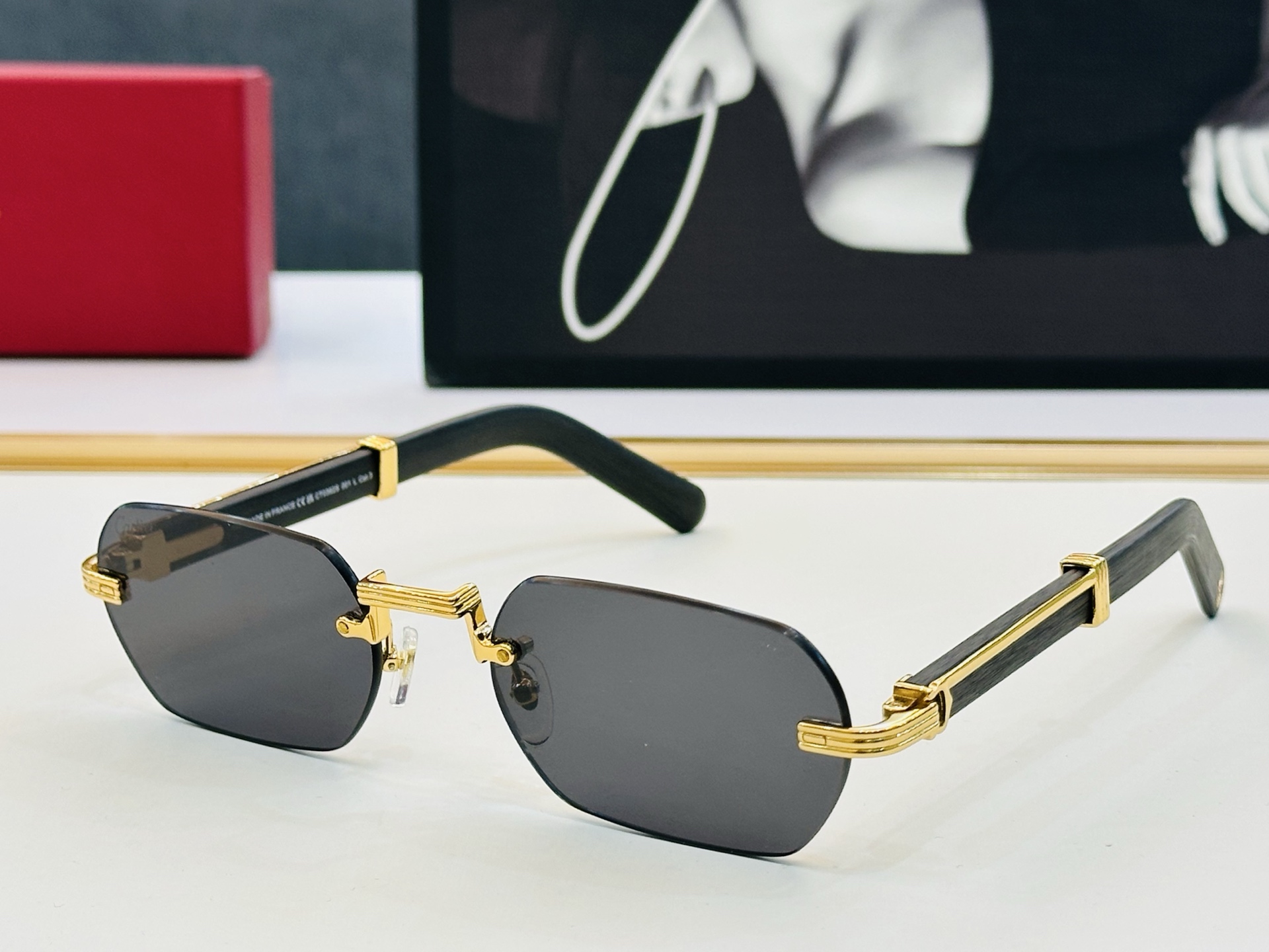 新款 Cartier 卡家 MODEL: CT0362S Size：54口21-145 高品质 品牌标志