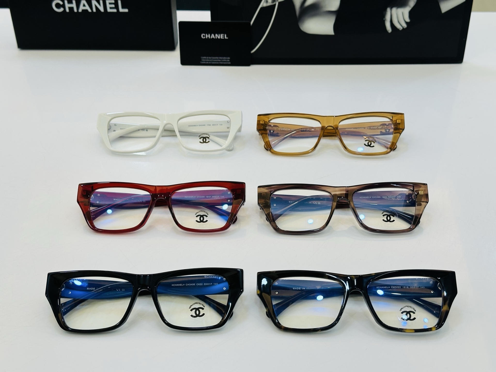 【CHANE*/香家】MODEL: CH3495 Size：55口17-145 💅🏻☝👓完美品质 一💋独