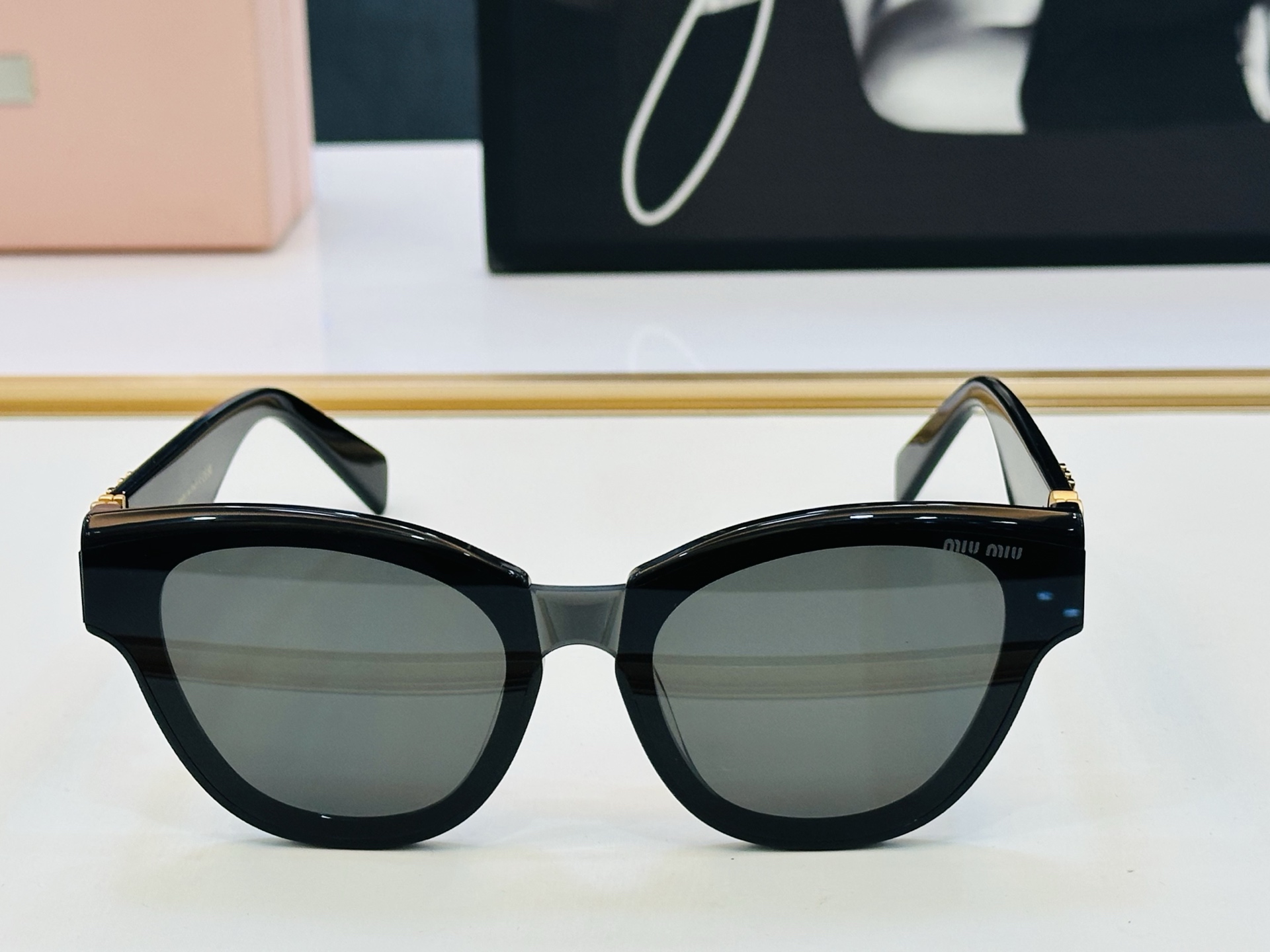 谬家 MU146AV Size：51口22-140 女士太阳眼镜 [玫瑰][玫瑰] 高档 XL时尚墨镜潮