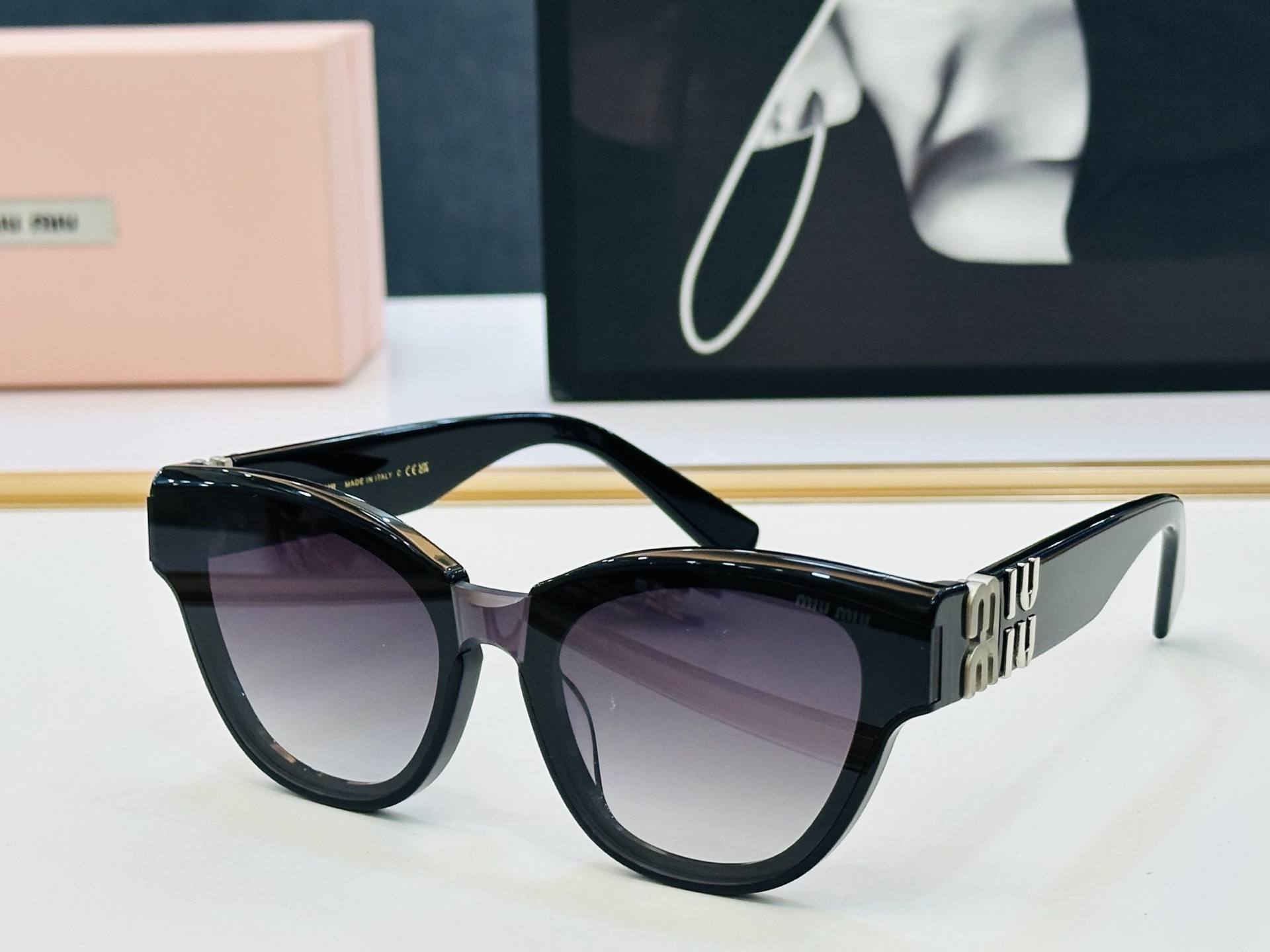 谬家 MU146AV Size：51口22-140 女士太阳眼镜 [玫瑰][玫瑰] 高档 XL时尚墨镜潮