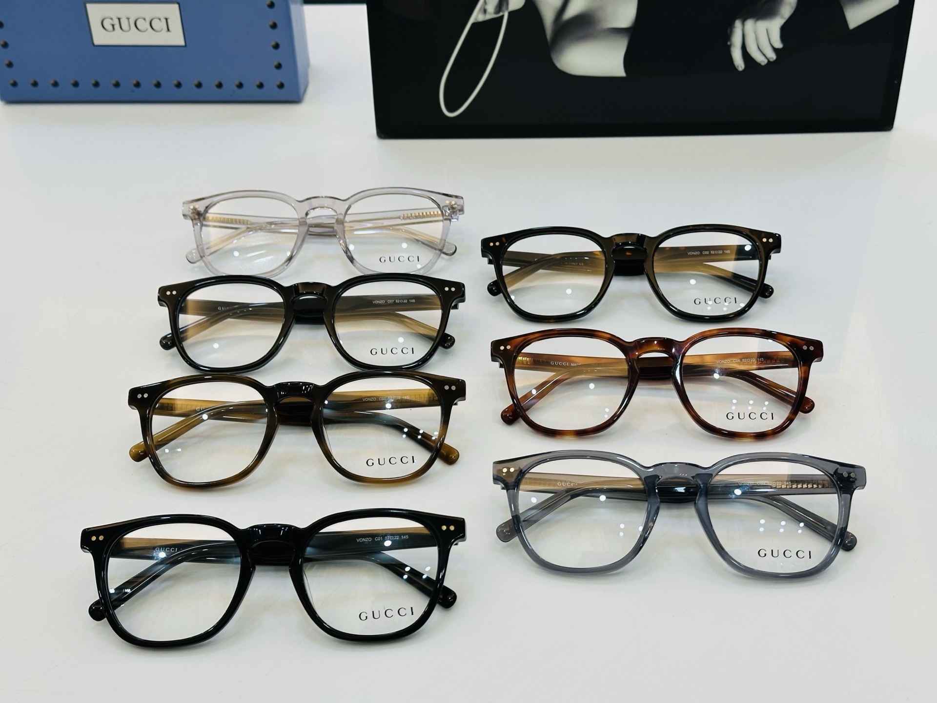 🆕古家 VONZO Size：52口22-145 🕶🕶💋高品质 L品质优良 配光镜