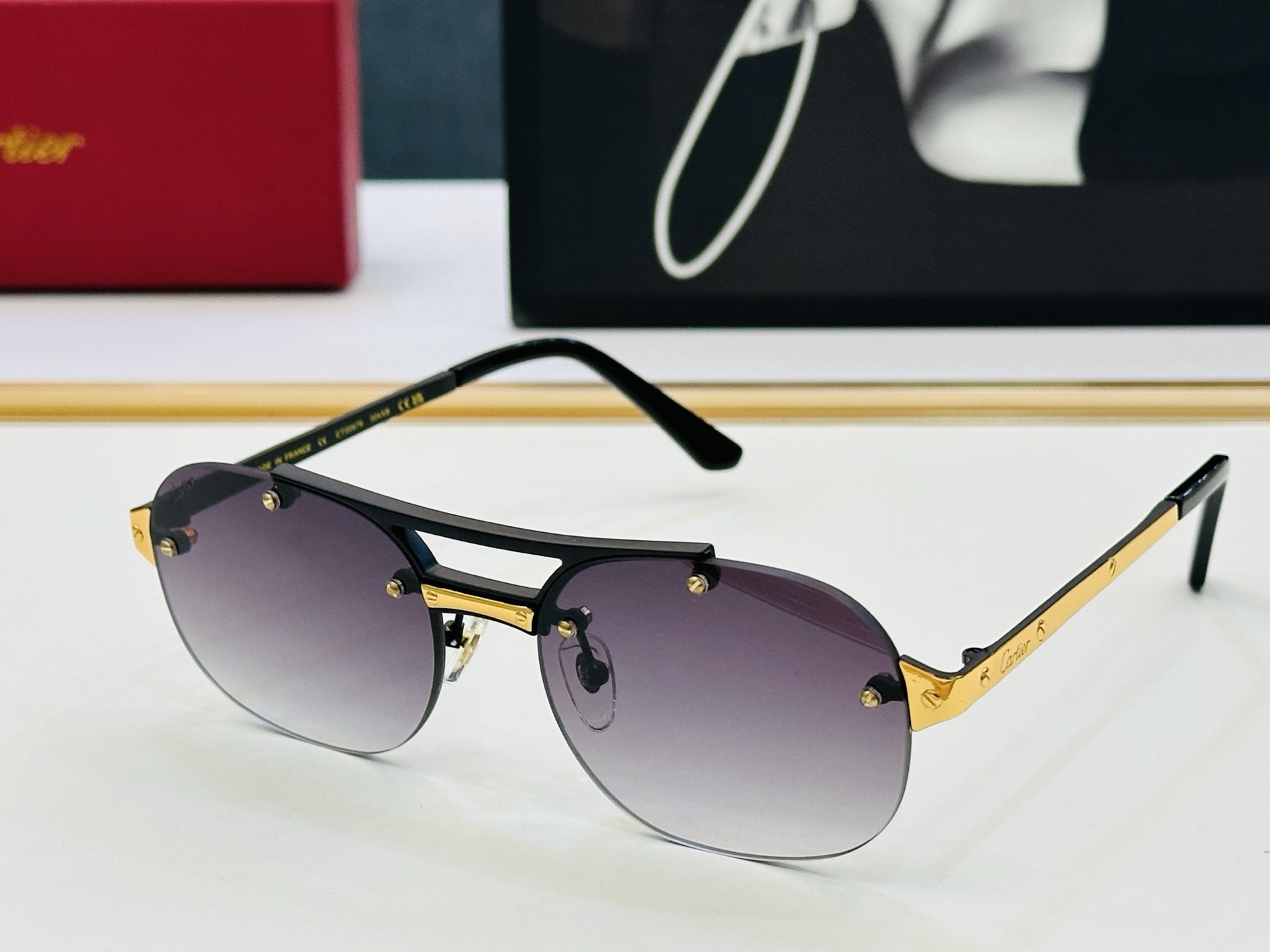 Cartie* 卡家 CT00676 太阳镜 Size：56口18-143 工艺精湛气质十足！X男女同款