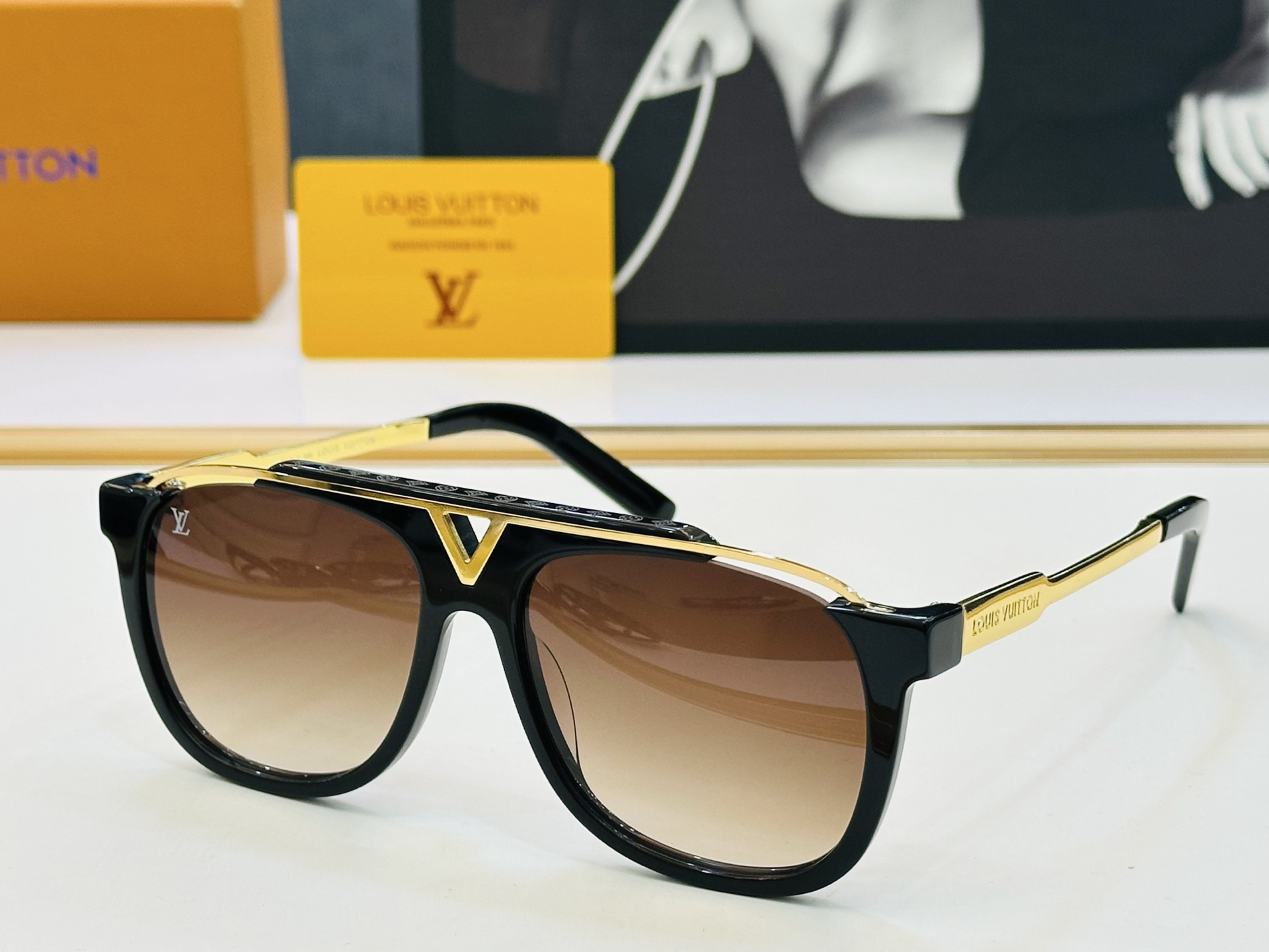 🆕🔺LOUIS VUITTO*🔻路易家 Z0938E 金属框架 方形款男款墨镜 size: 54口18-