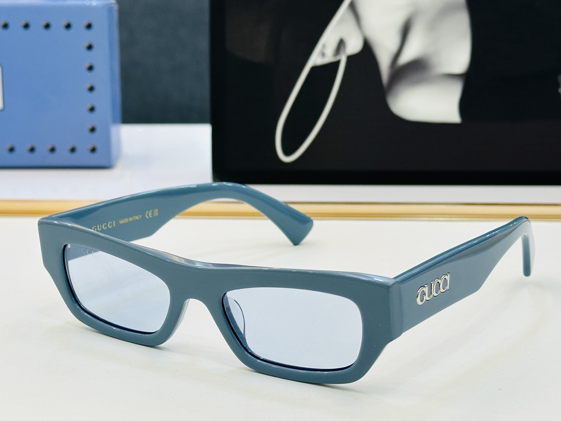 🔺GUCC*🔻 古家GG1839S Size：52口19-145 原版墨镜搭配镜框🔝🔝时尚靓丽 1S 个