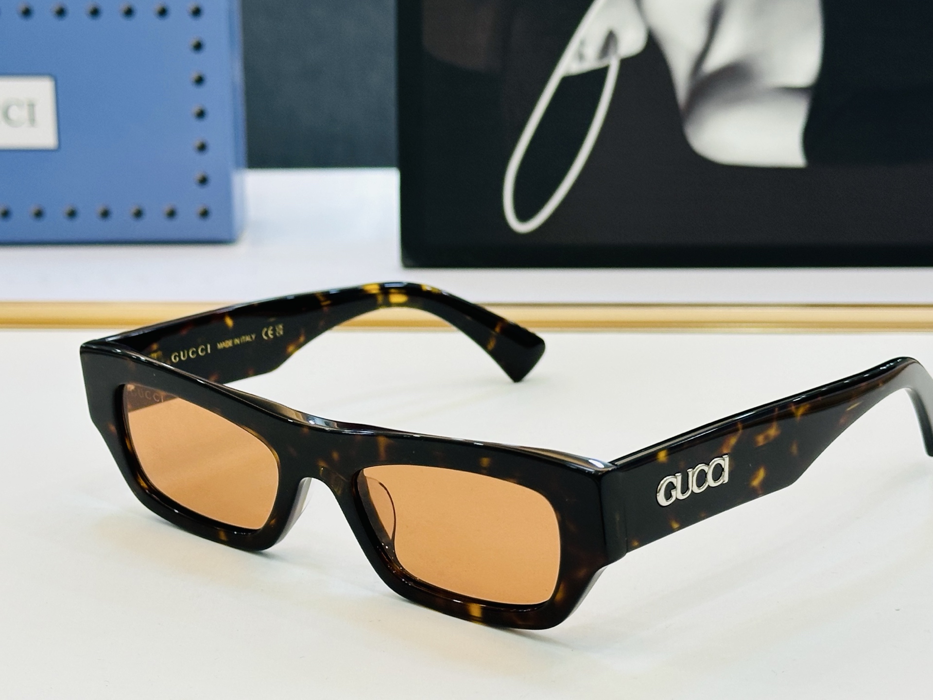 🔺GUCC*🔻 古家GG1839S Size：52口19-145 原版墨镜搭配镜框🔝🔝时尚靓丽 1S 个