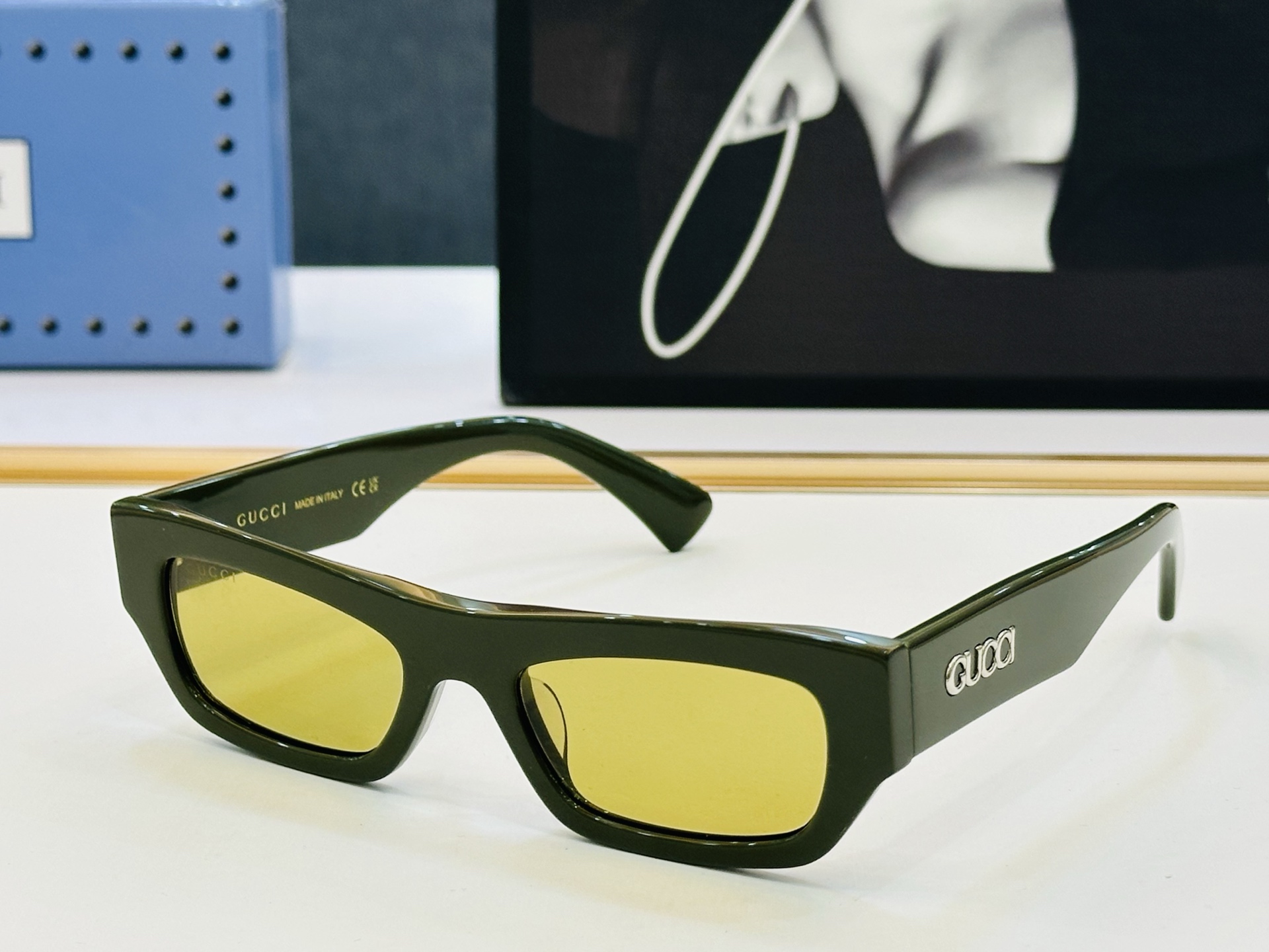 🔺GUCC*🔻 古家GG1839S Size：52口19-145 原版墨镜搭配镜框🔝🔝时尚靓丽 1S 个
