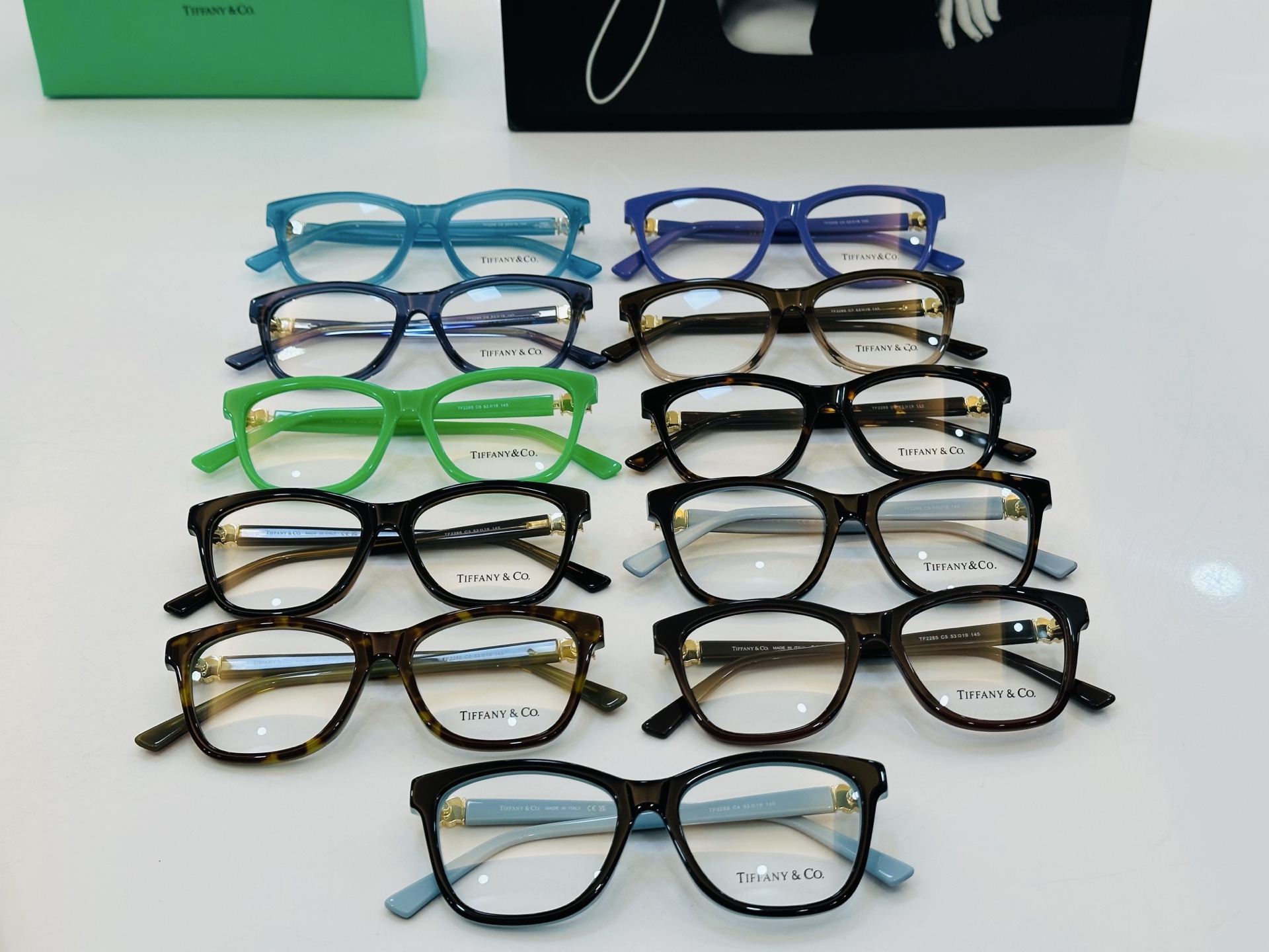 蒂芙家 Tiffany & CO. TF2285 Size：53口18-145 时尚太阳镜架 👍Z 多色