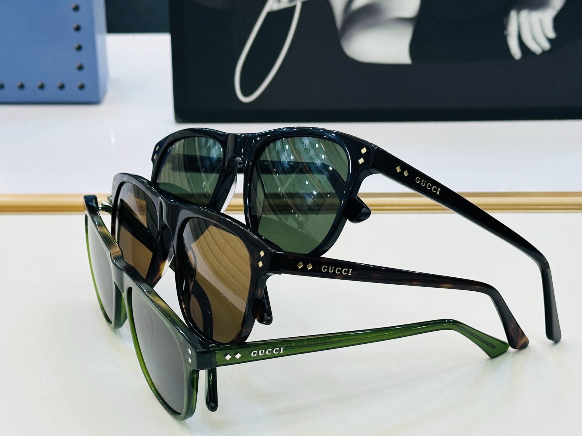 GUCC* 古家 GG1893S 🐝🐝系列 Size：53口18-145 🍁🍁 L超绝品质 。