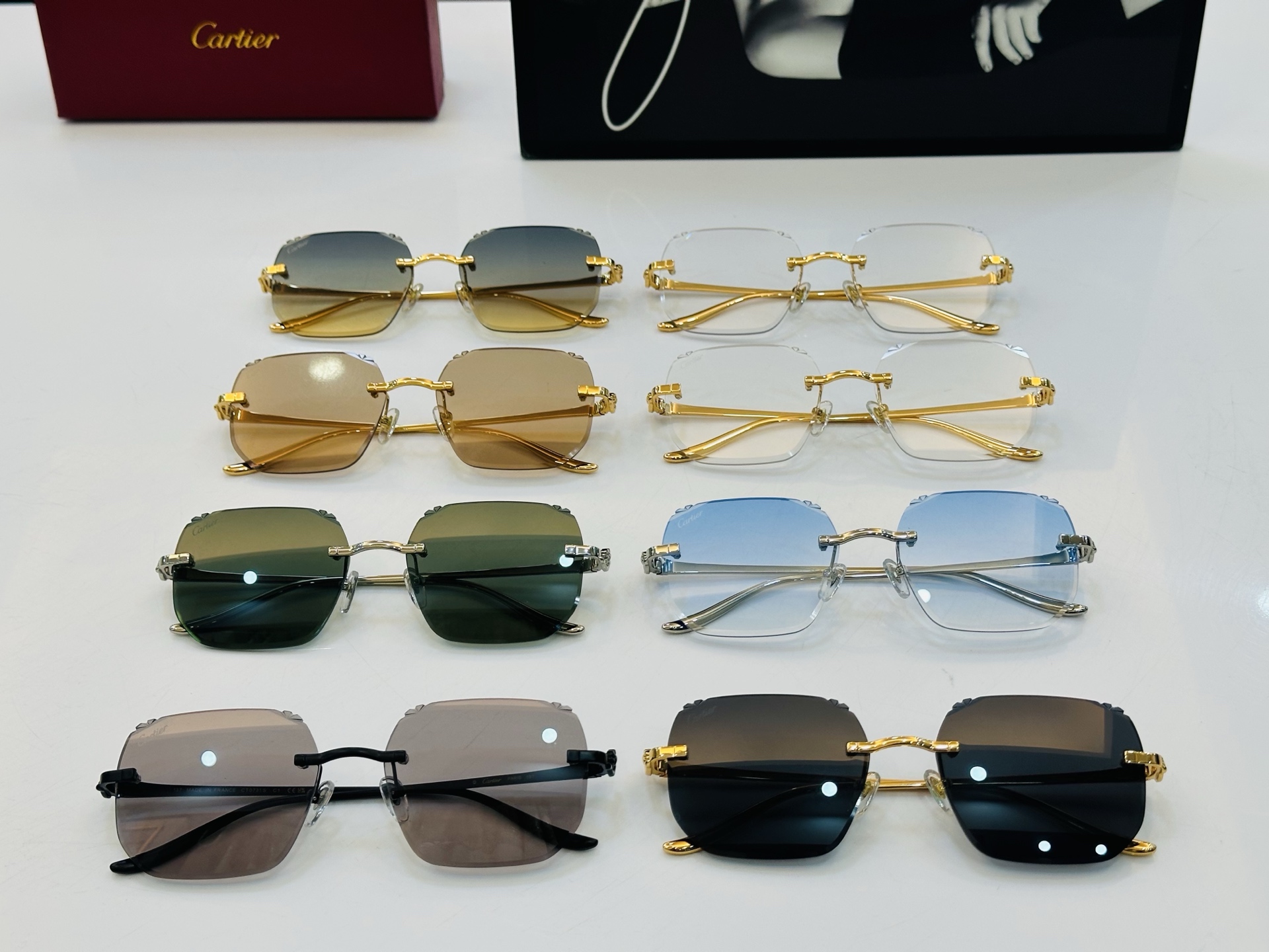 🆕 原版Cartie* 卡家 官网经典款 太阳镜 CT0731S Size：58口17-137 电镀工艺