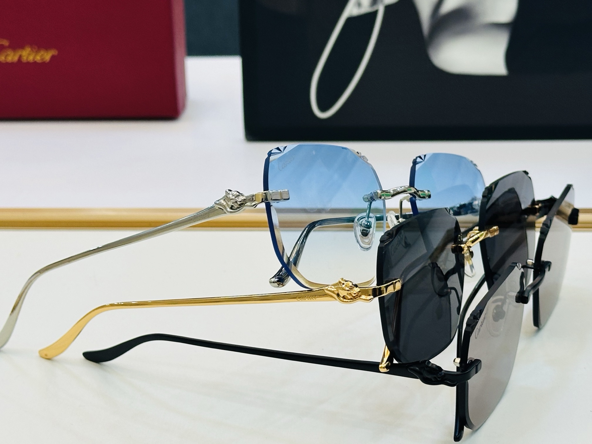 🆕 原版Cartie* 卡家 官网经典款 太阳镜 CT0731S Size：58口17-137 电镀工艺