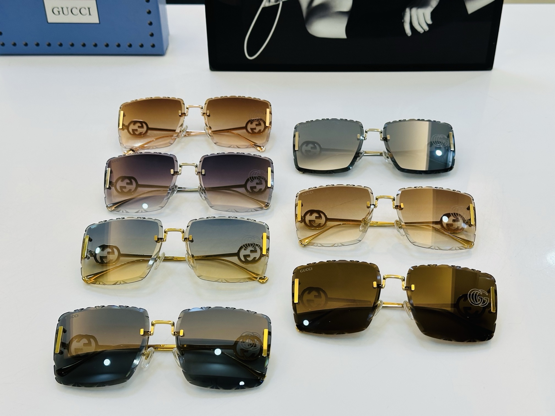 GUCC* 古家 GG1611 🐝🐝系列 Size：64口17-143 🍁🍁b超绝品质 太阳镜。