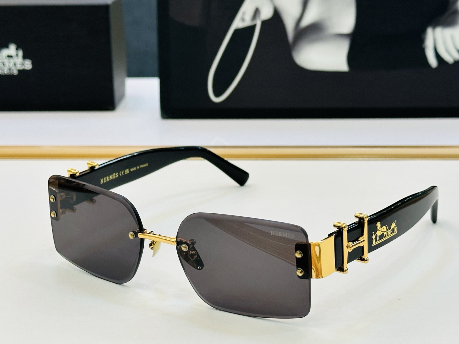 [玫瑰]爱马仕 网红款 9701 Size：59口17-142 👏🎉超级经典 高品质墨镜🎈色][色] b